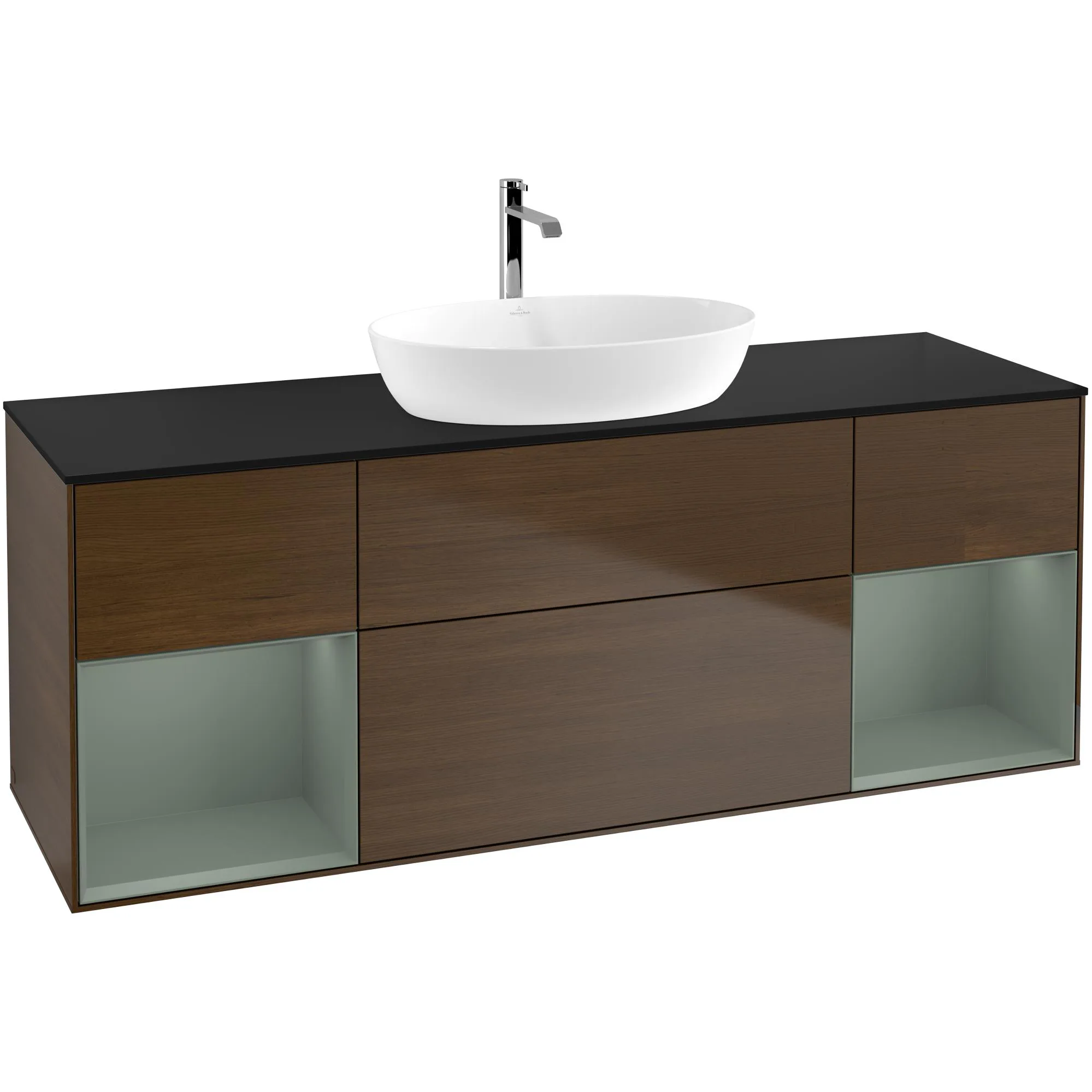 Tvättställsskåp Villeroy & Boch Finion med Två Hyllor och Bänkskiva för Fristående Tvättställ från Artis & Collaro