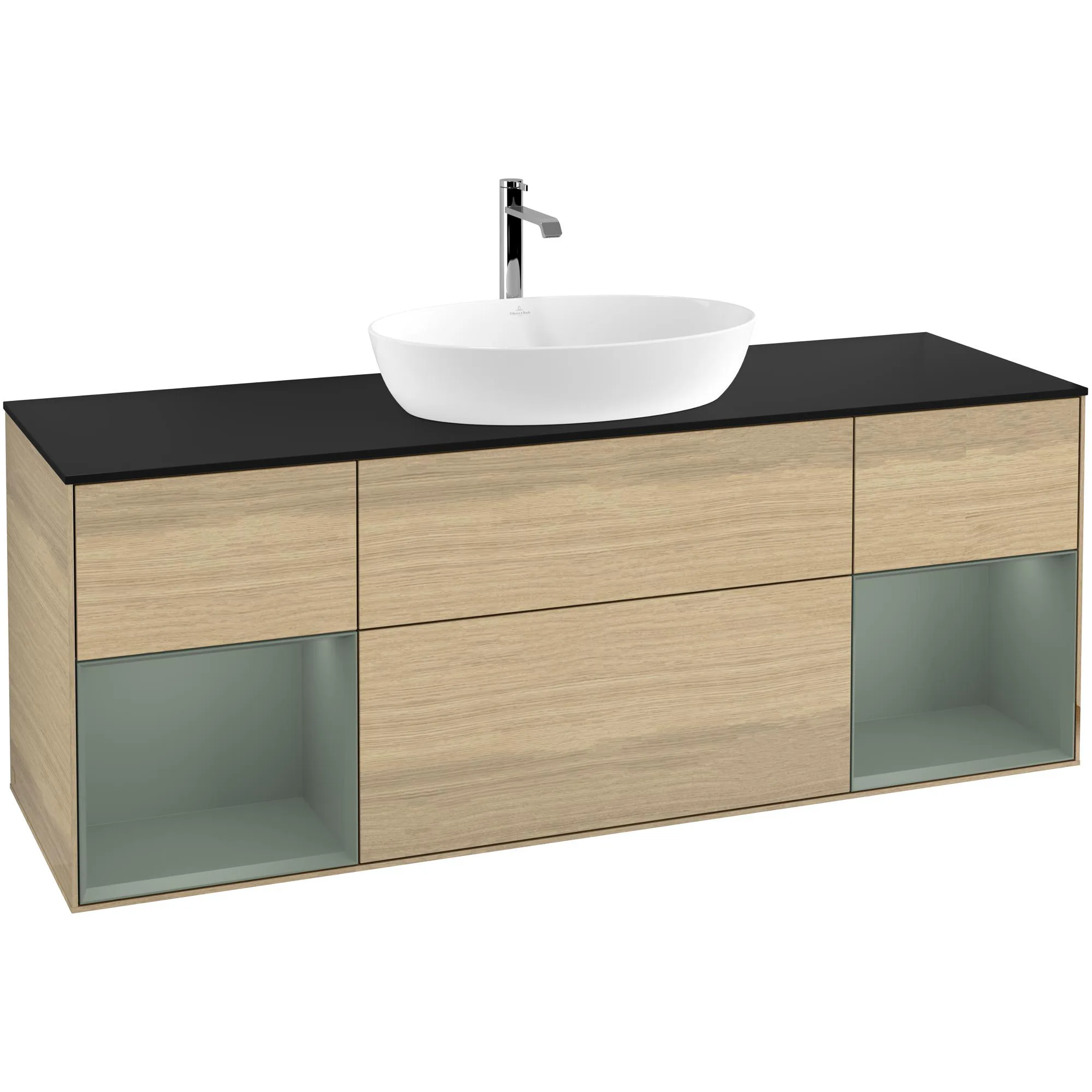 Tvättställsskåp Villeroy & Boch Finion med Två Hyllor och Bänkskiva för Fristående Tvättställ från Artis & Collaro