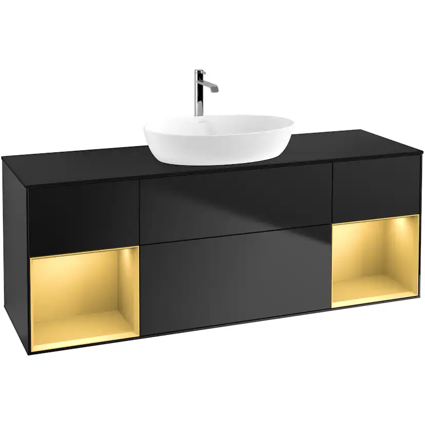 Tvättställsskåp Villeroy & Boch Finion med Två Hyllor och Bänkskiva för Fristående Tvättställ från Artis & Collaro