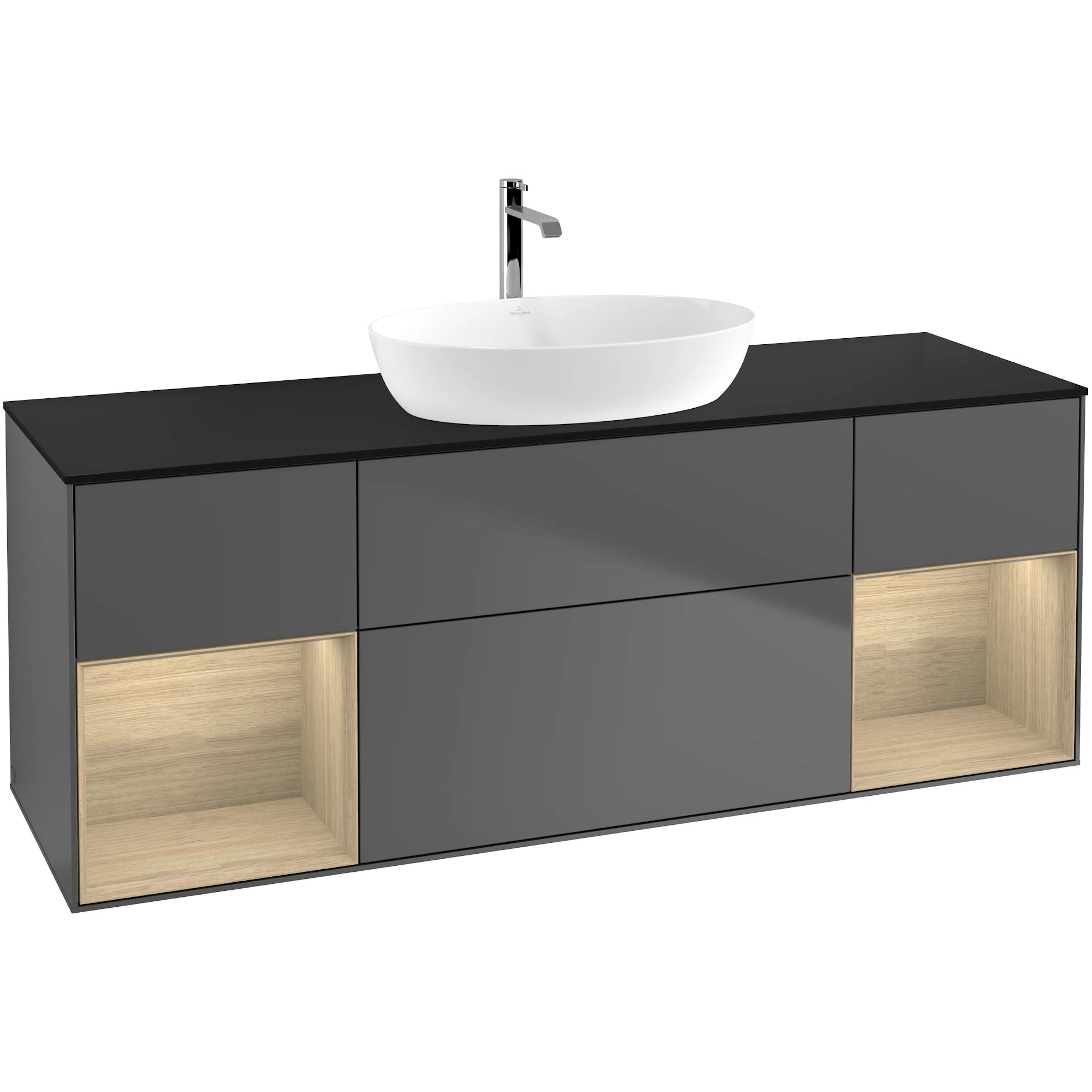 Tvättställsskåp Villeroy & Boch Finion med Två Hyllor och Bänkskiva för Fristående Tvättställ från Artis & Collaro