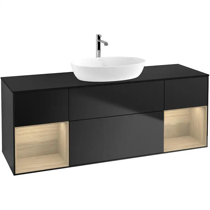 Tvättställsskåp Villeroy & Boch Finion med Två Hyllor och Bänkskiva för Fristående Tvättställ från Artis & Collaro