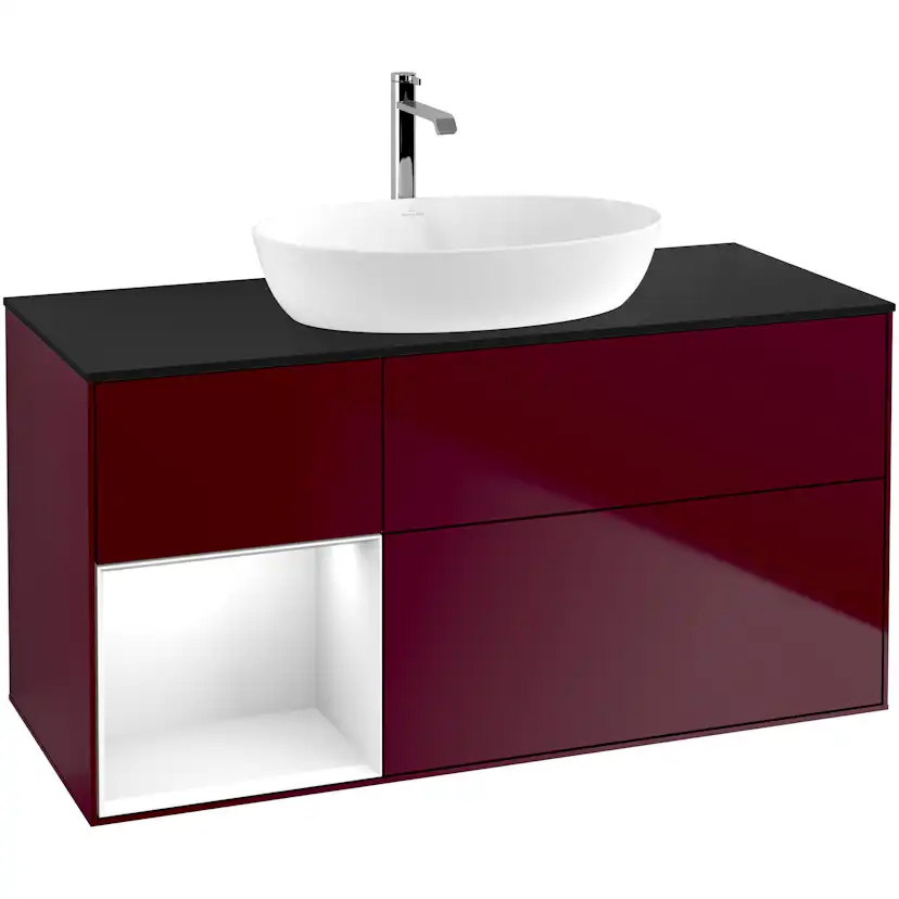 Tvättställsskåp Villeroy & Boch Finion med 3 Lådor Hylla och Bänkskiva för Fristående Tvättställ från Artis & Collaro