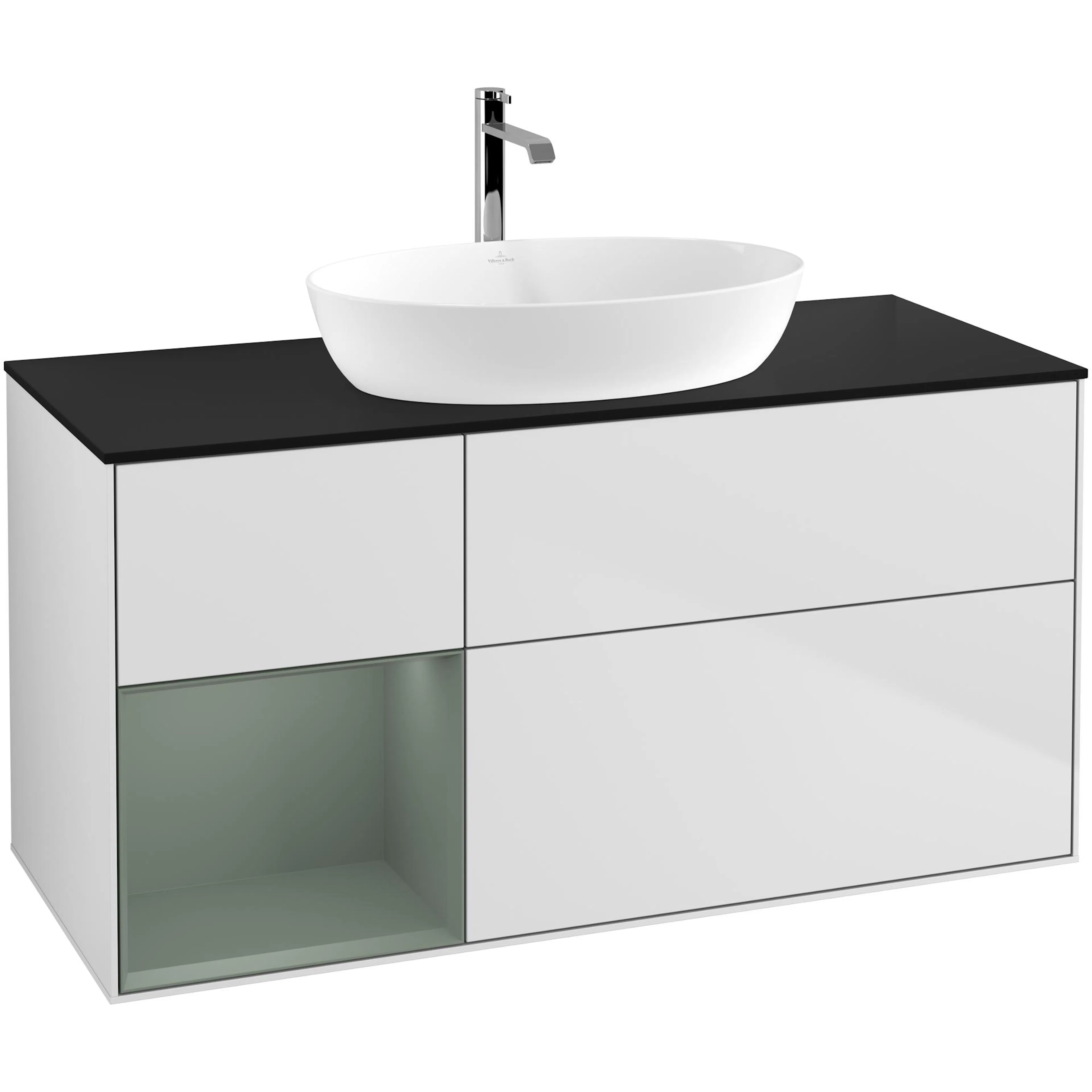 Tvättställsskåp Villeroy & Boch Finion med 3 Lådor Hylla och Bänkskiva för Fristående Tvättställ från Artis & Collaro