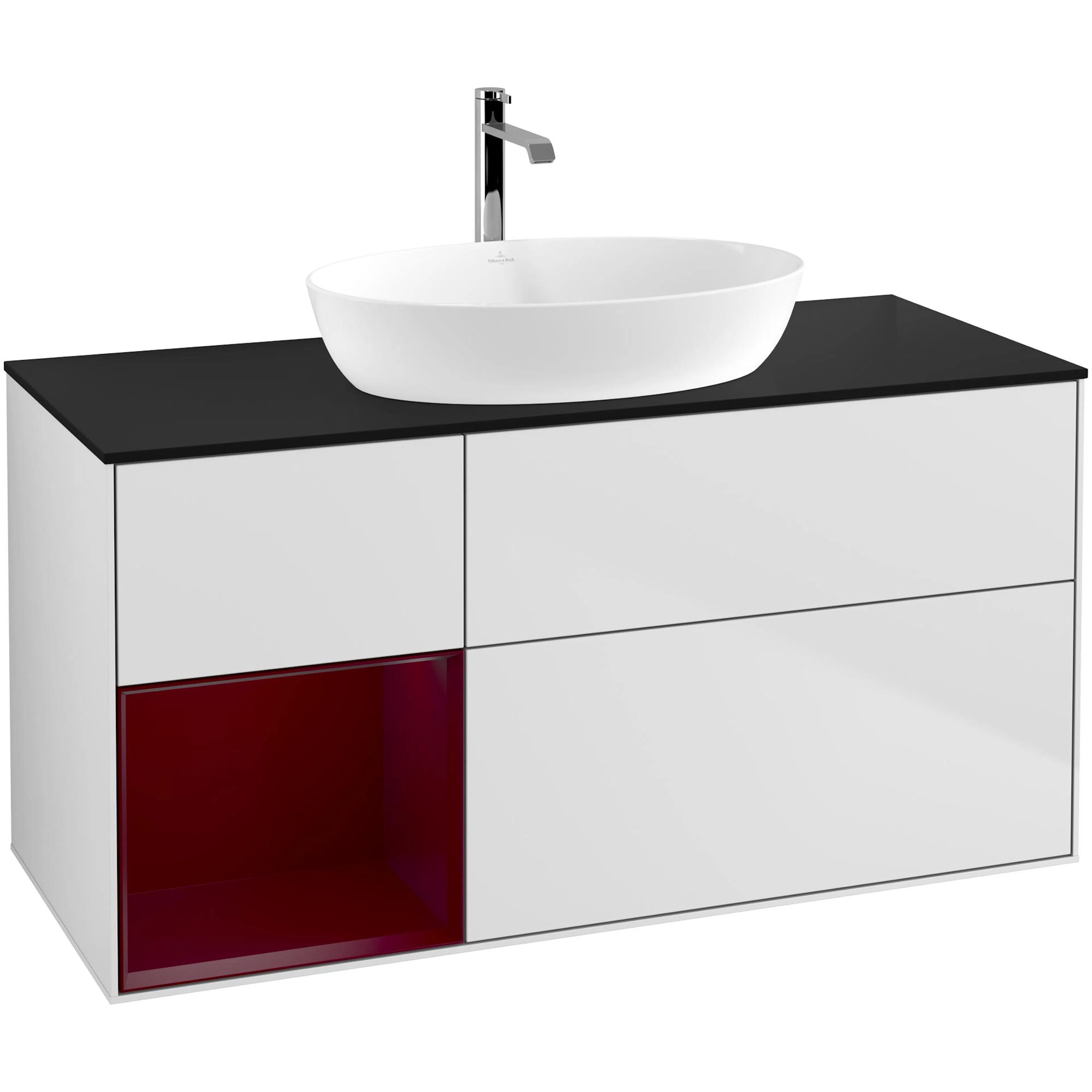 Tvättställsskåp Villeroy & Boch Finion med 3 Lådor Hylla och Bänkskiva för Fristående Tvättställ från Artis & Collaro