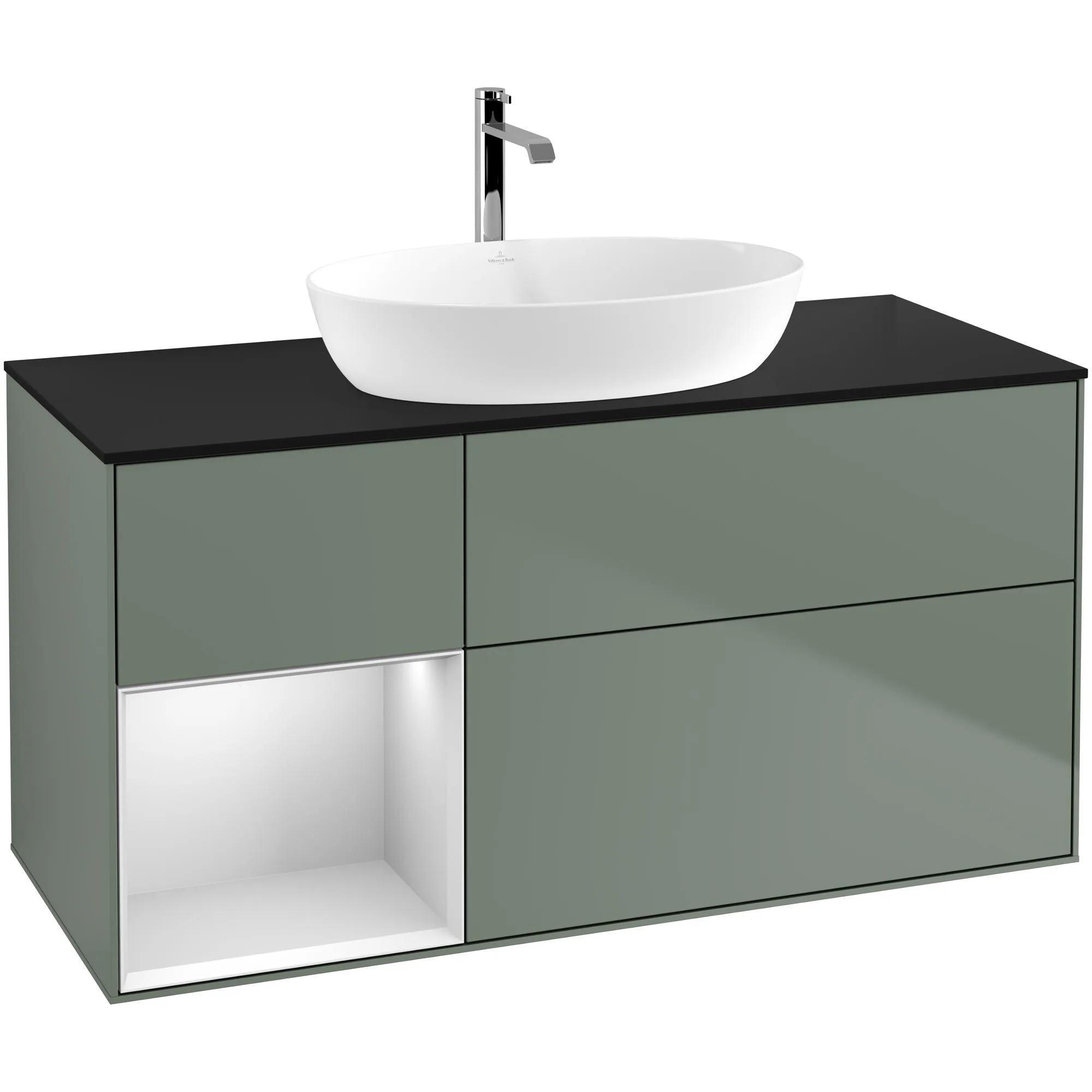 Tvättställsskåp Villeroy & Boch Finion med 3 Lådor Hylla och Bänkskiva för Fristående Tvättställ från Artis & Collaro