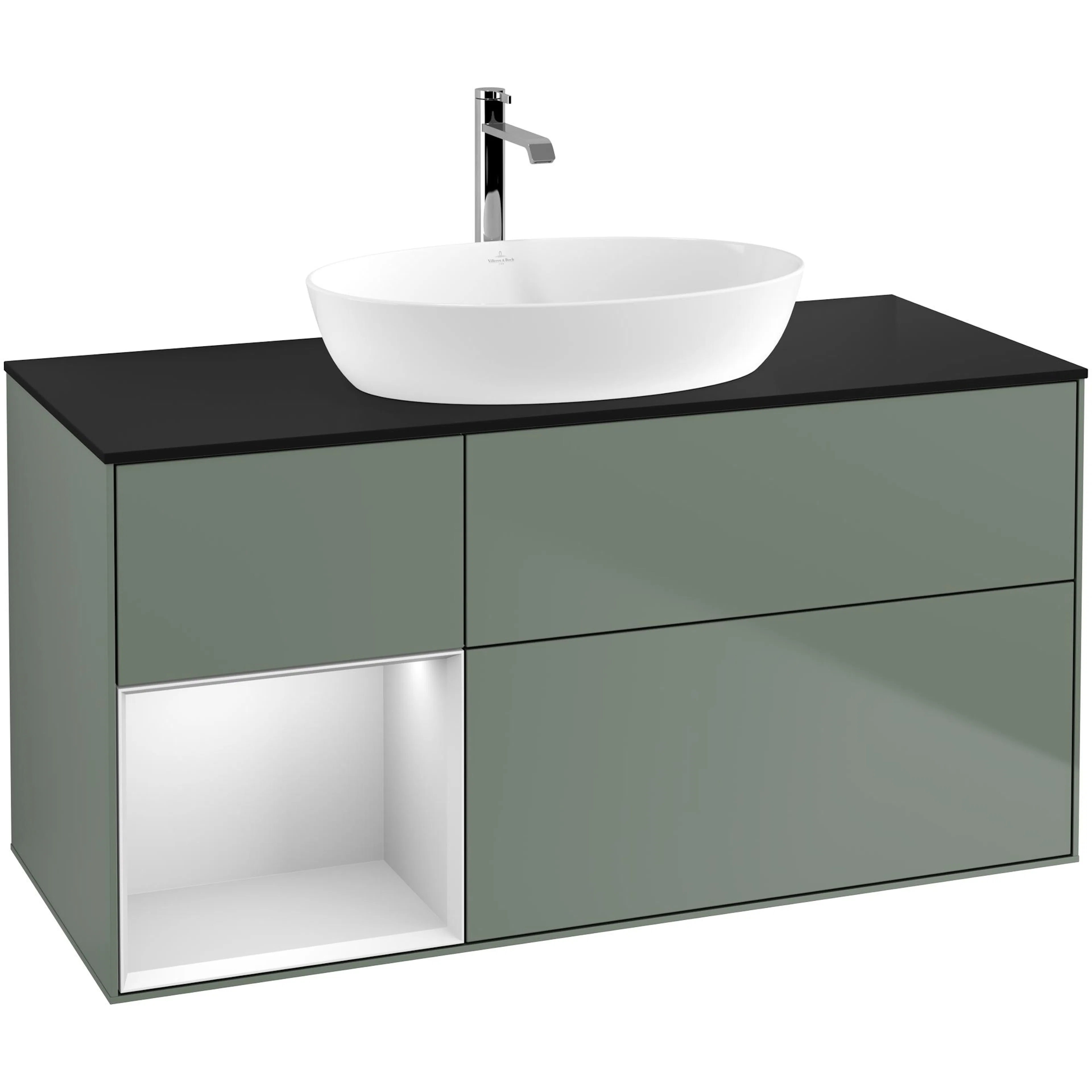 Tvättställsskåp Villeroy & Boch Finion med 3 Lådor Hylla och Bänkskiva för Fristående Tvättställ från Artis & Collaro