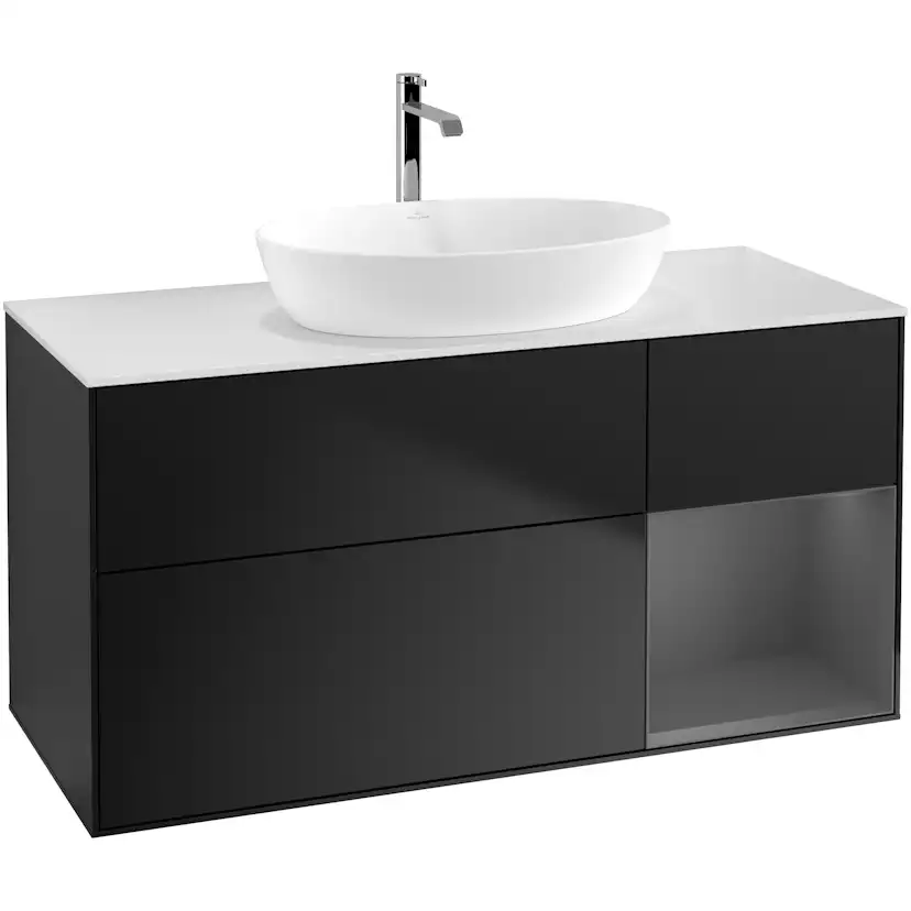 Tvättställsskåp Villeroy & Boch Finion med 3 Lådor Hylla och Bänkskiva för Fristående Tvättställ från Artis & Collaro