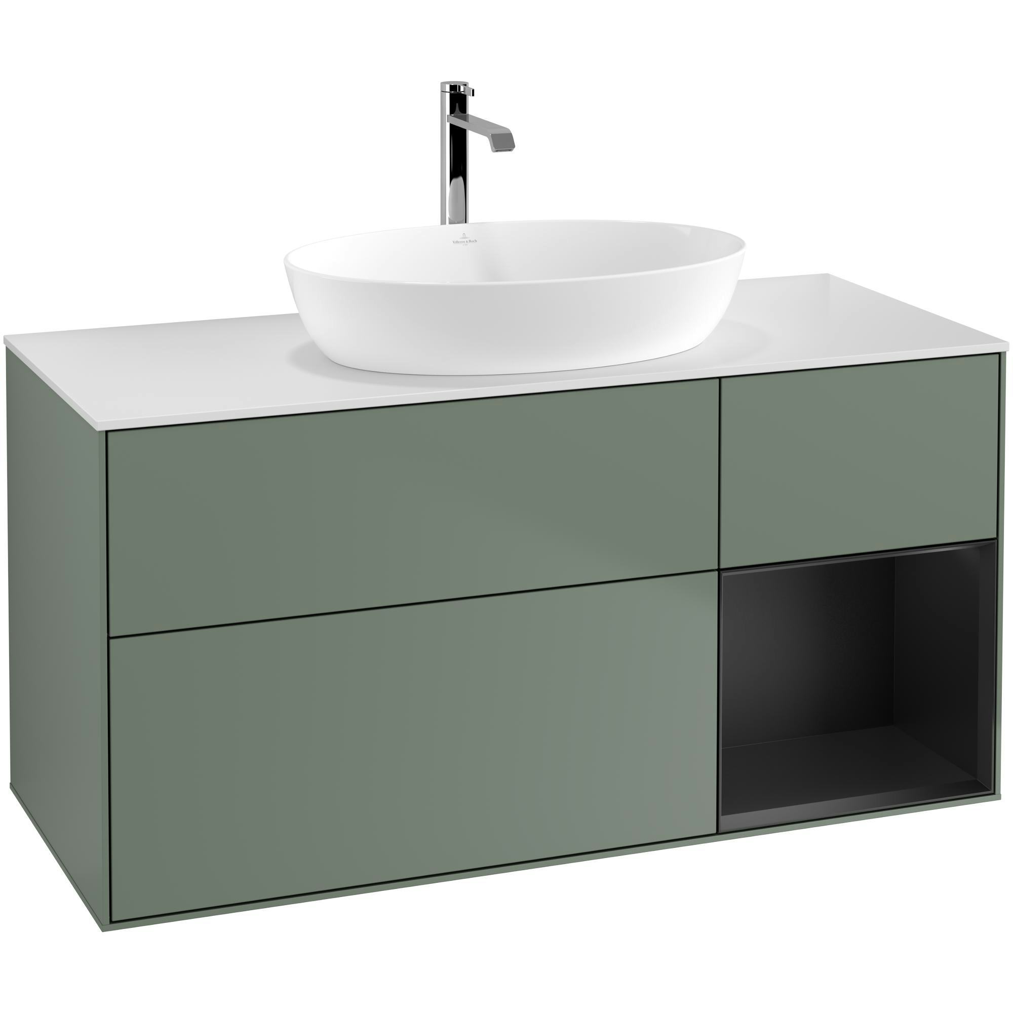 Tvättställsskåp Villeroy & Boch Finion med 3 Lådor Hylla och Bänkskiva för Fristående Tvättställ från Artis & Collaro