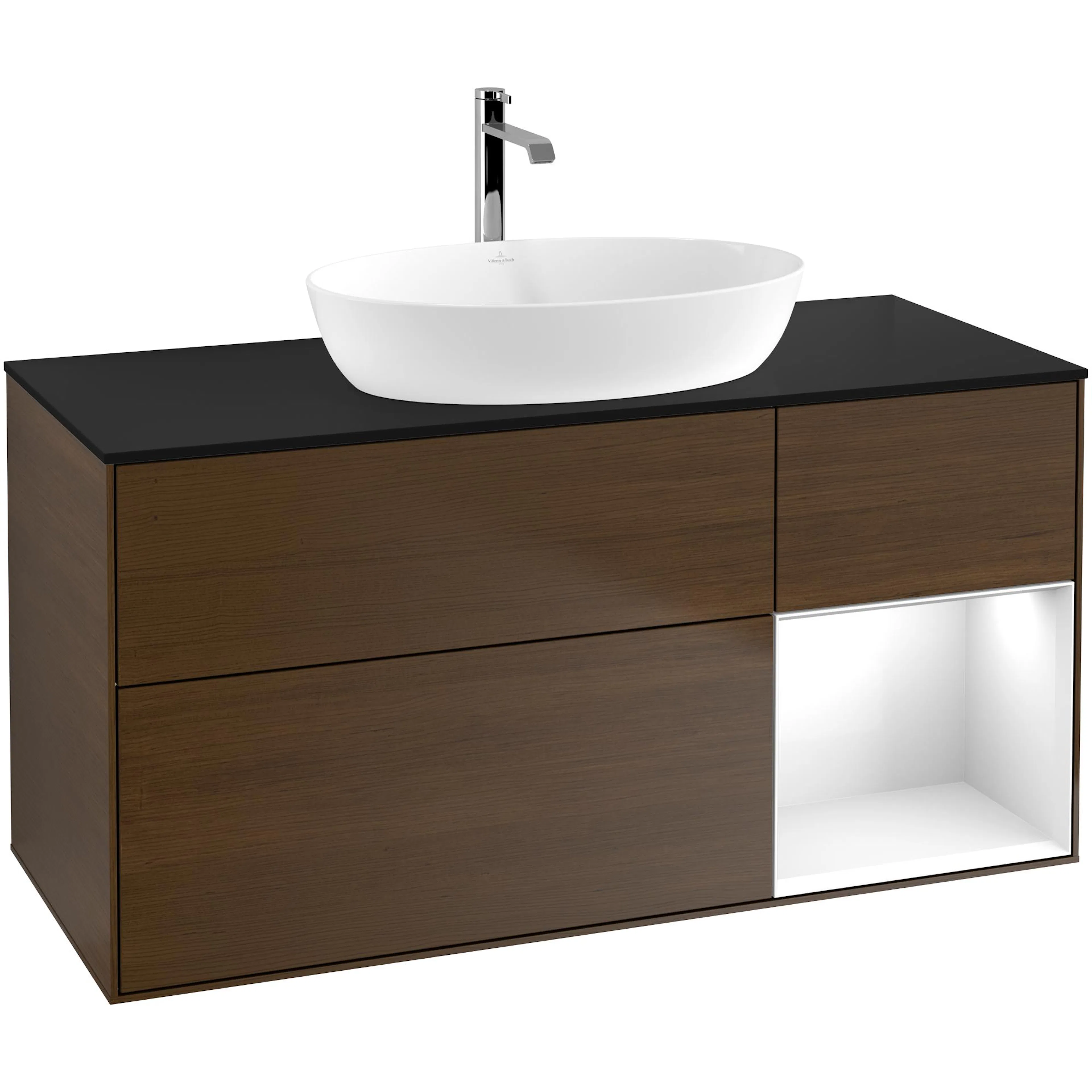 Tvättställsskåp Villeroy & Boch Finion med 3 Lådor Hylla och Bänkskiva för Fristående Tvättställ från Artis & Collaro