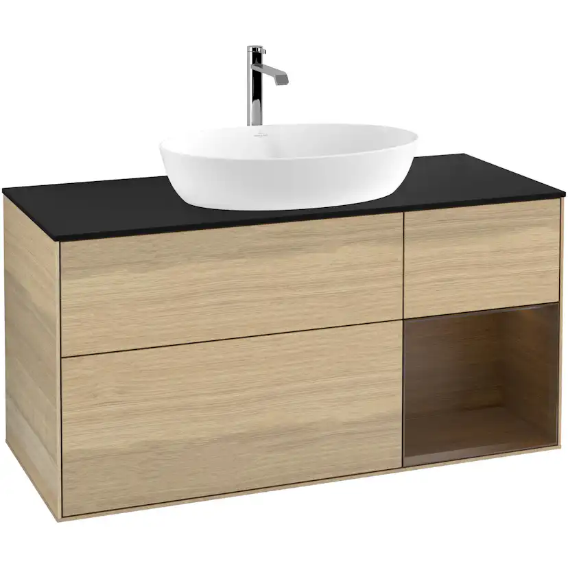 Tvättställsskåp Villeroy & Boch Finion med 3 Lådor Hylla och Bänkskiva för Fristående Tvättställ från Artis & Collaro