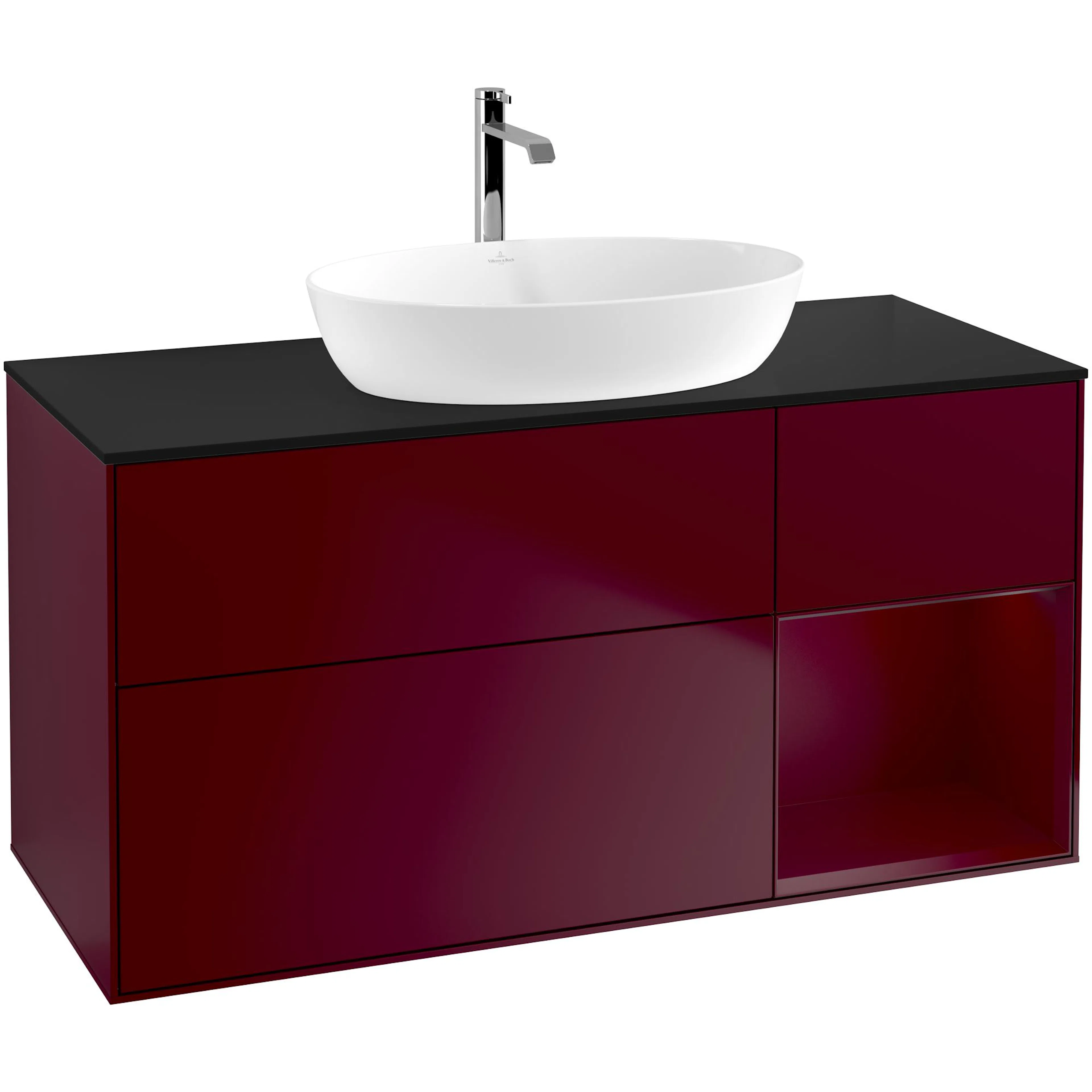 Tvättställsskåp Villeroy & Boch Finion med 3 Lådor Hylla och Bänkskiva för Fristående Tvättställ från Artis & Collaro