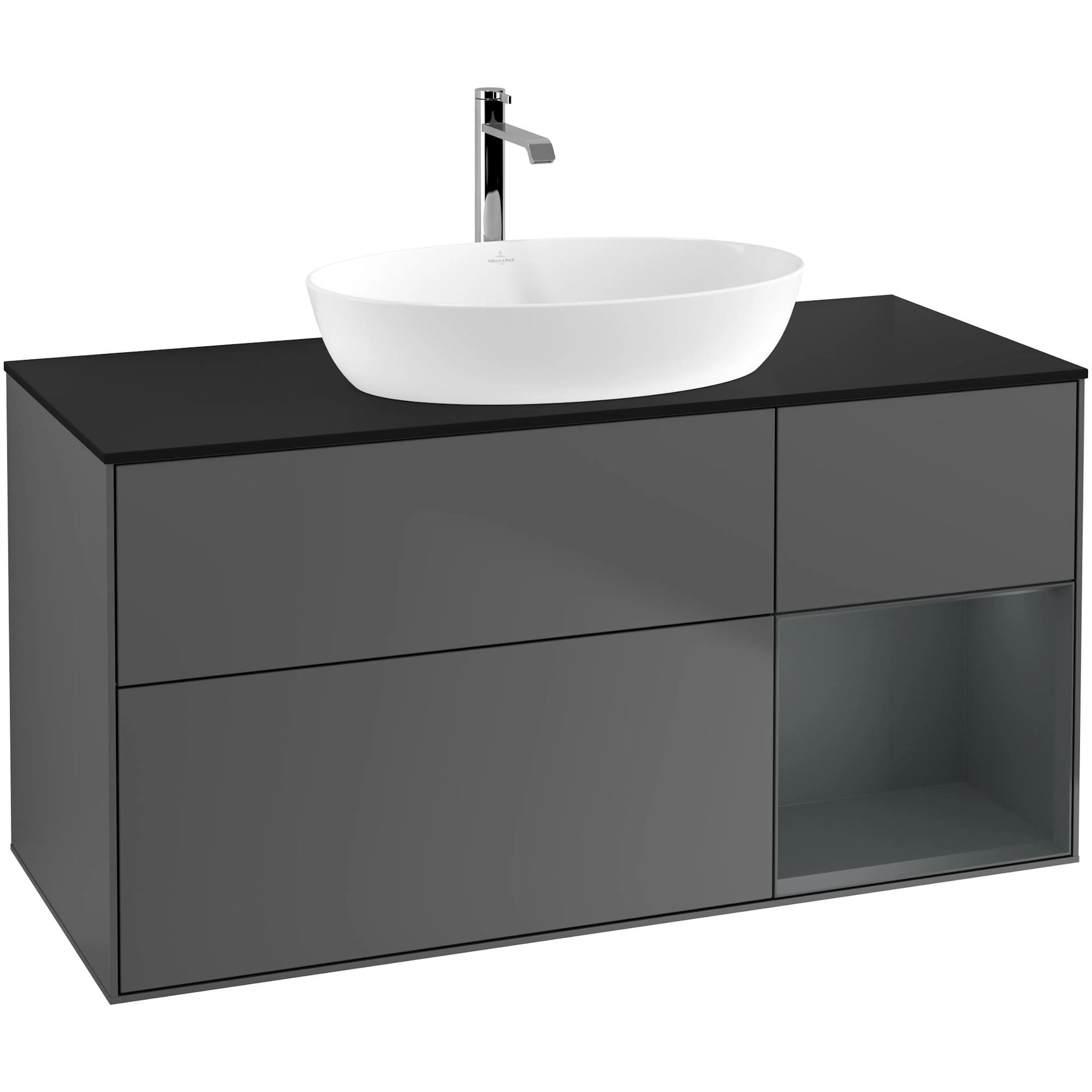 Tvättställsskåp Villeroy & Boch Finion med 3 Lådor Hylla och Bänkskiva för Fristående Tvättställ från Artis & Collaro