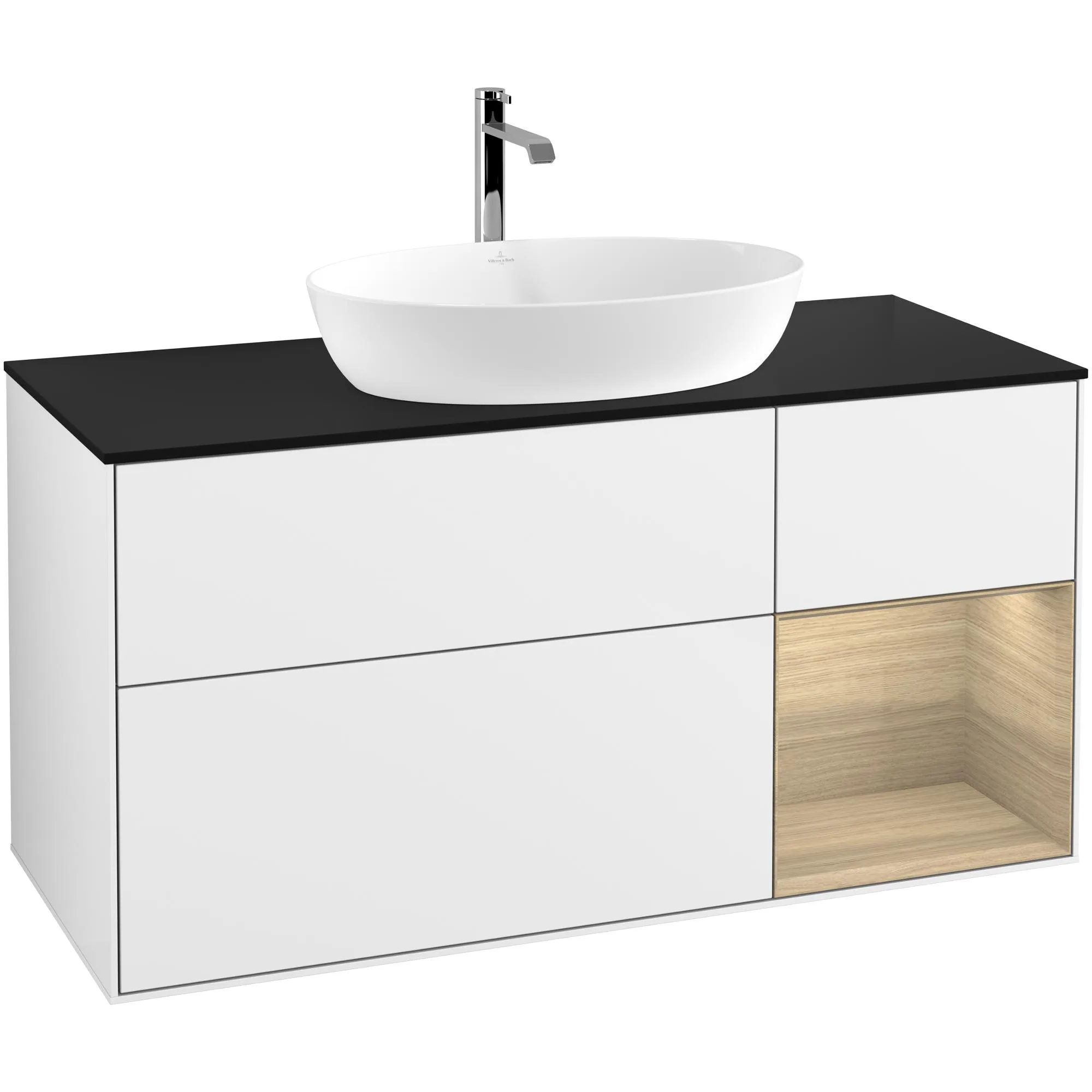 Tvättställsskåp Villeroy & Boch Finion med 3 Lådor Hylla och Bänkskiva för Fristående Tvättställ från Artis & Collaro