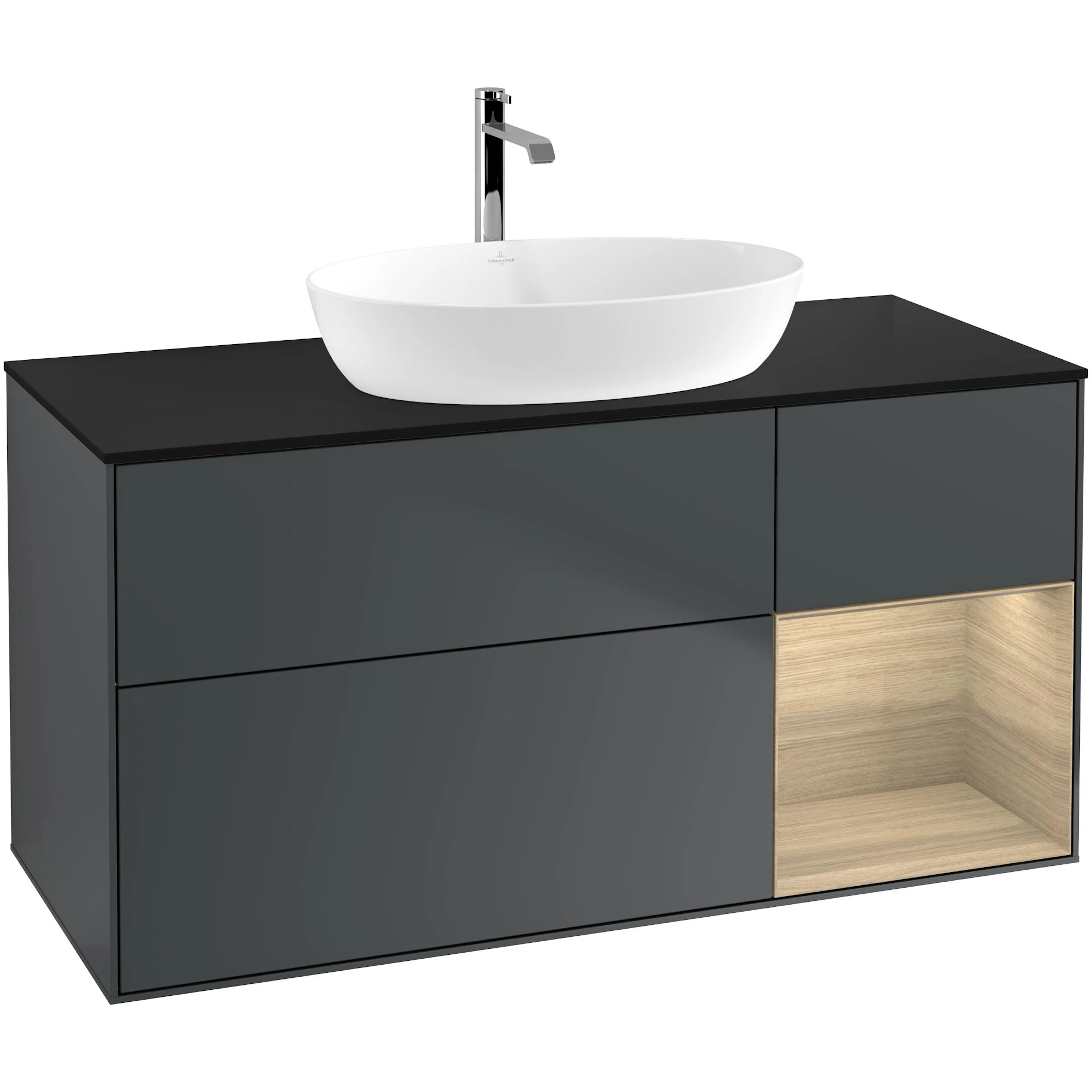 Tvättställsskåp Villeroy & Boch Finion med 3 Lådor Hylla och Bänkskiva för Fristående Tvättställ från Artis & Collaro