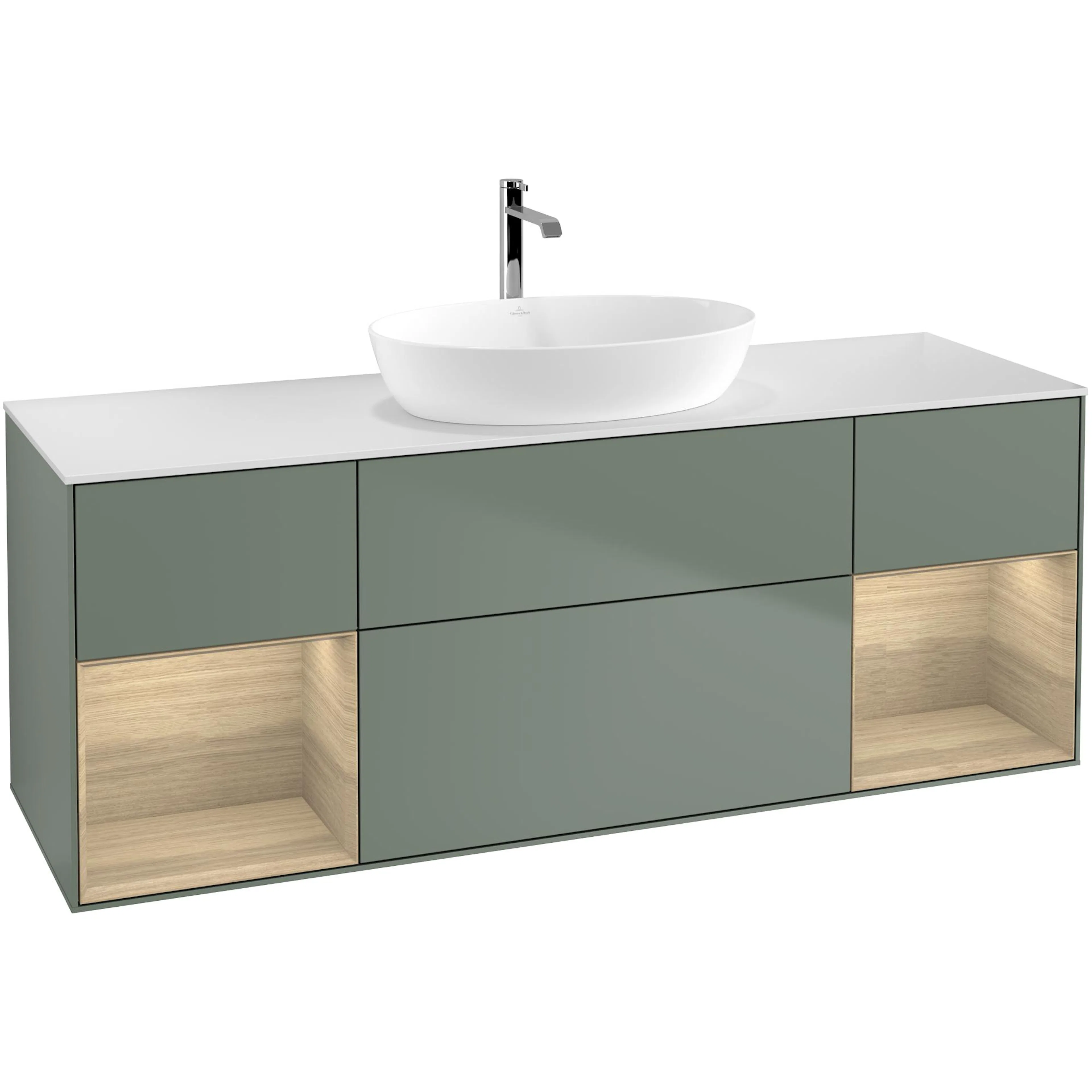 Tvättställsskåp Villeroy & Boch Finion med Två Hyllor och Bänkskiva för Fristående Tvättställ från Artis & Collaro