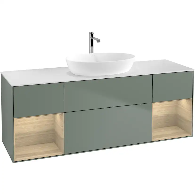 Tvättställsskåp Villeroy & Boch Finion med Två Hyllor och Bänkskiva för Fristående Tvättställ från Artis & Collaro