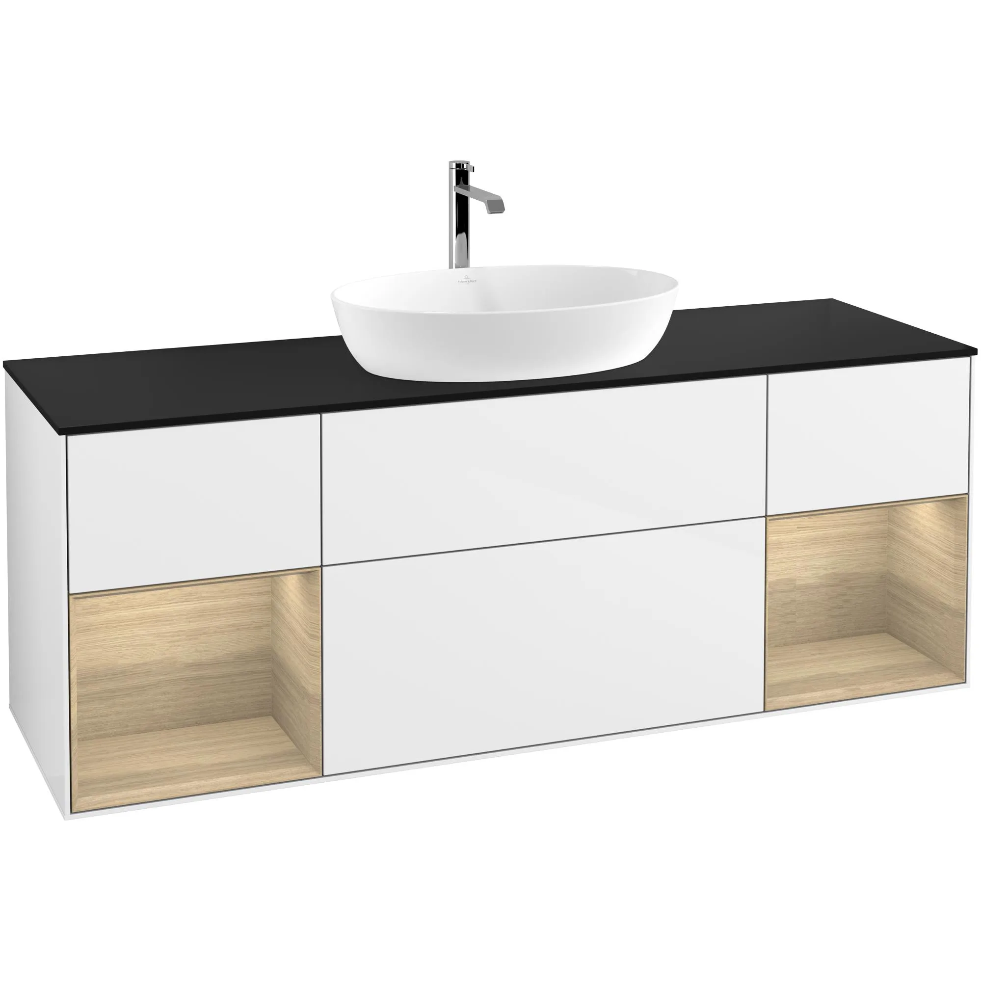 Tvättställsskåp Villeroy & Boch Finion med Två Hyllor och Bänkskiva för Fristående Tvättställ från Artis & Collaro