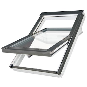 Takfönster Fakro Thermo Passiv Pivåhängt 4-Glas Aluminium
