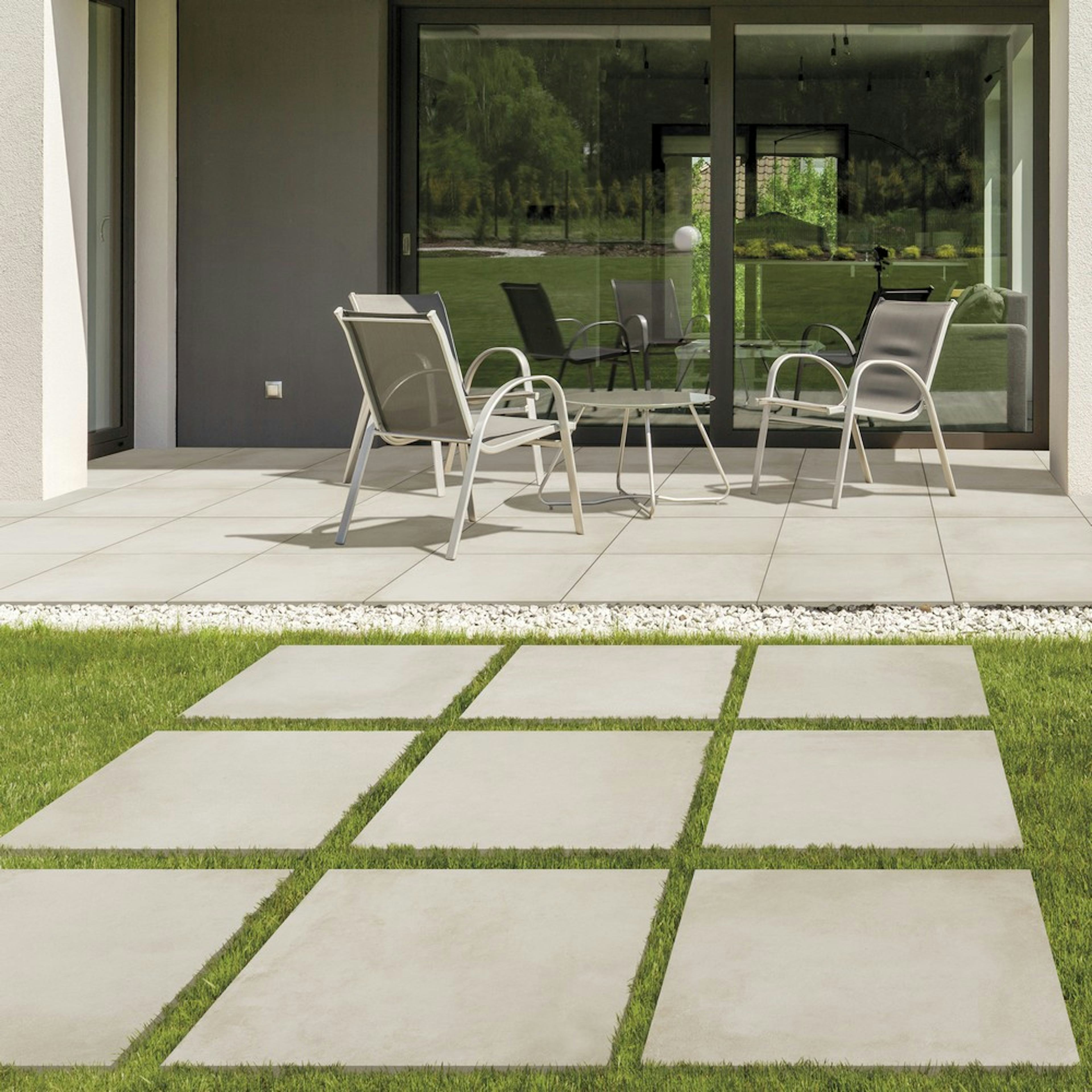 Uteklinker Pronto Klinkerdäck Cemento Grit 60x60 cm