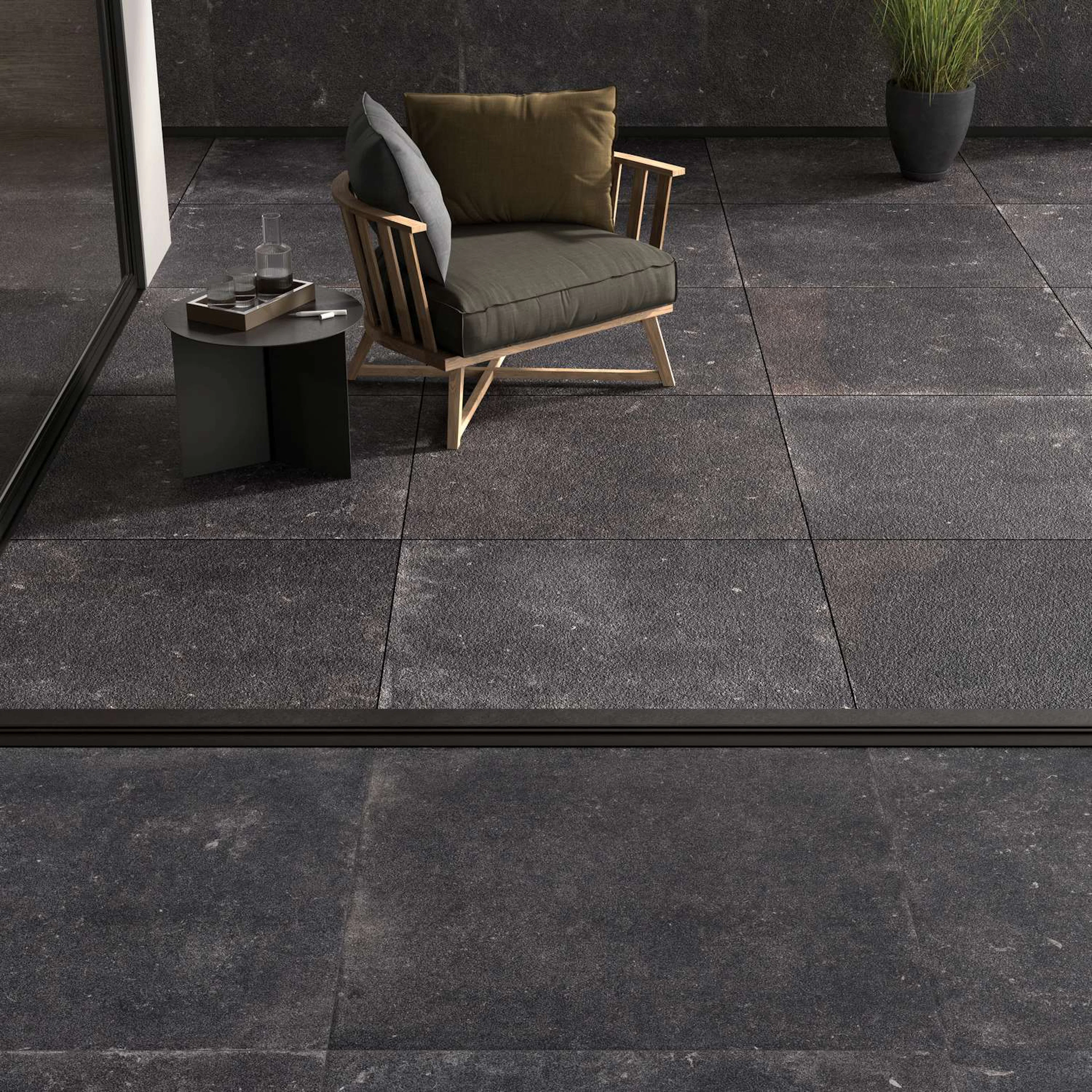 Uteklinker Pronto Klinkerdäck Nordique Evo Noir 100x100 cm