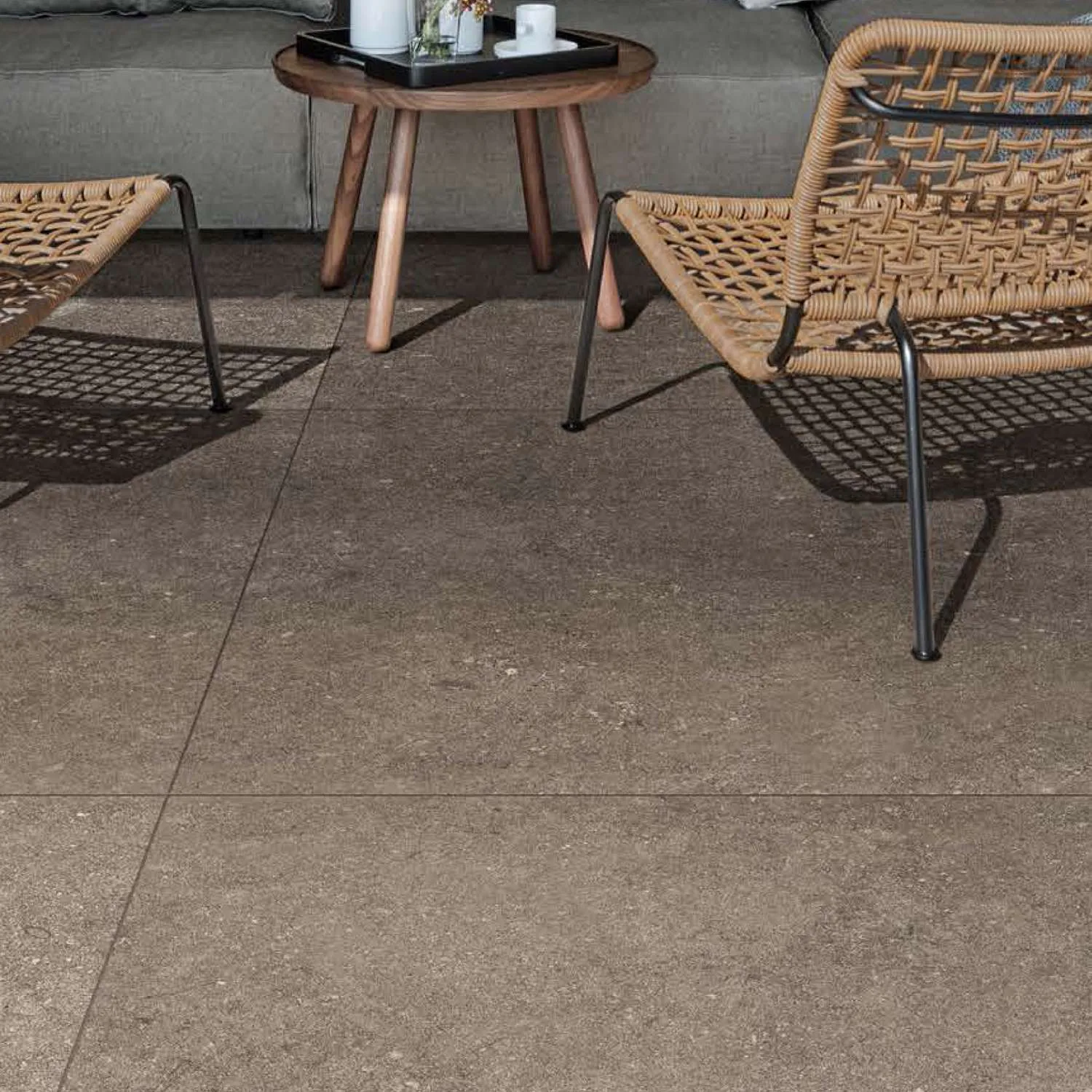 Uteklinker Pronto Klinkerdäck Antique Taupe Carved 60x60 cm