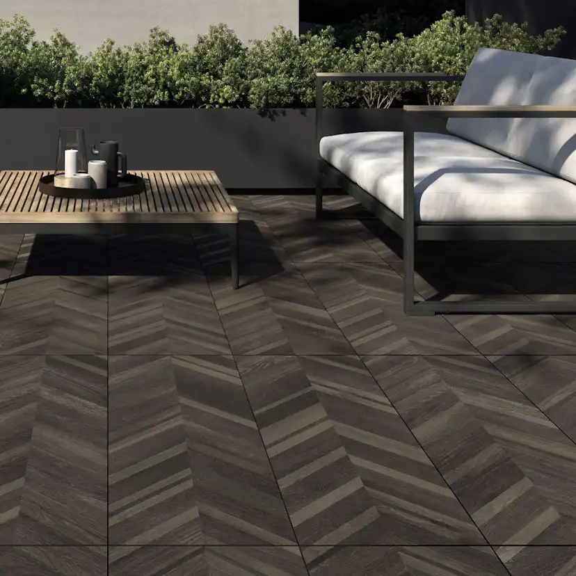 Poolkant/Trappsteg Pronto Klinkerdäck Alpine Mi 40x120 cm