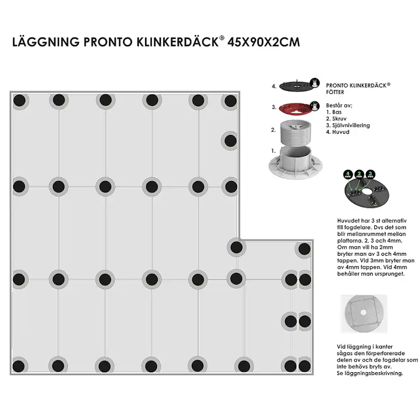 Uteklinker Pronto Klinkerdäck Lava Vesuvio 45x90 cm