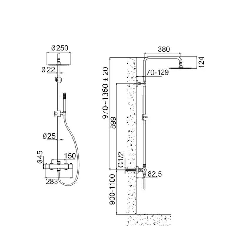 Takduschset INR by Scandtap Steel Pleasure 2