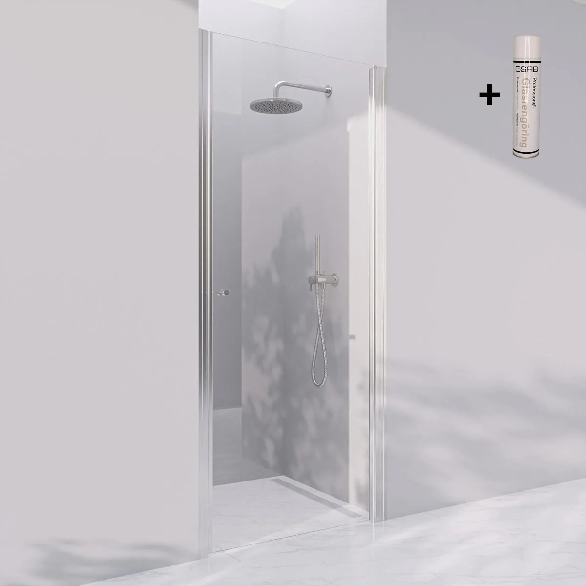 Duschdörr Invitrea Prime PN2 med Glasrengöring