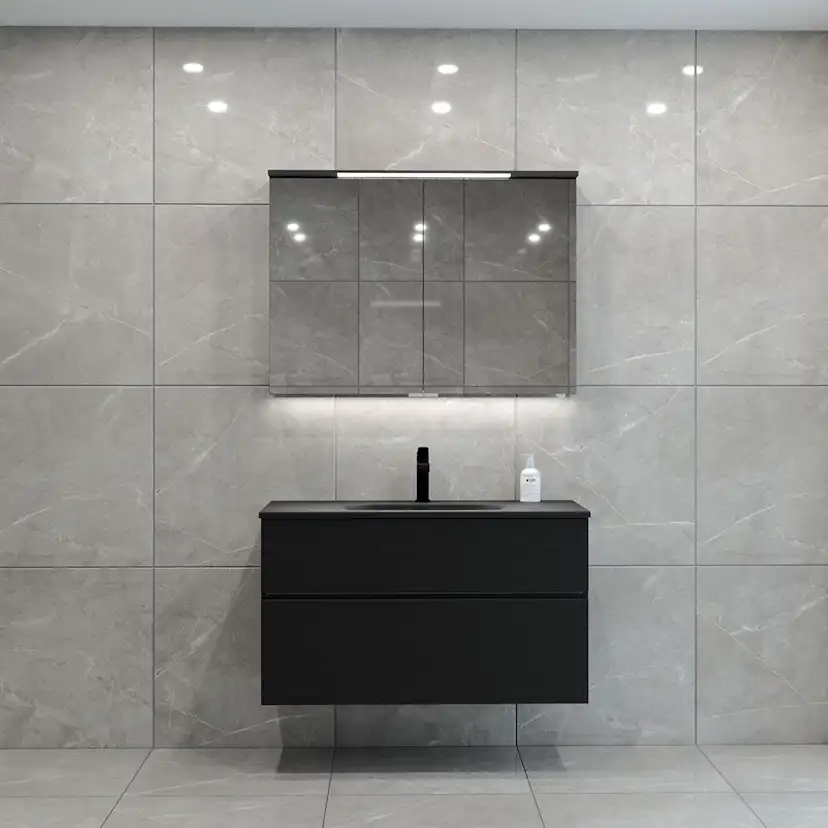 Tvättställsskåp Svedbergs Poem Plan 450 med 2 Lådor