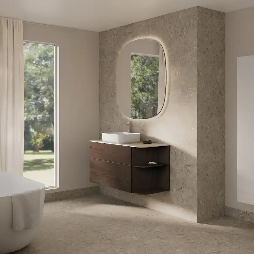 Tvättställsskåp Svedbergs Poem Soft med 2 Lådor