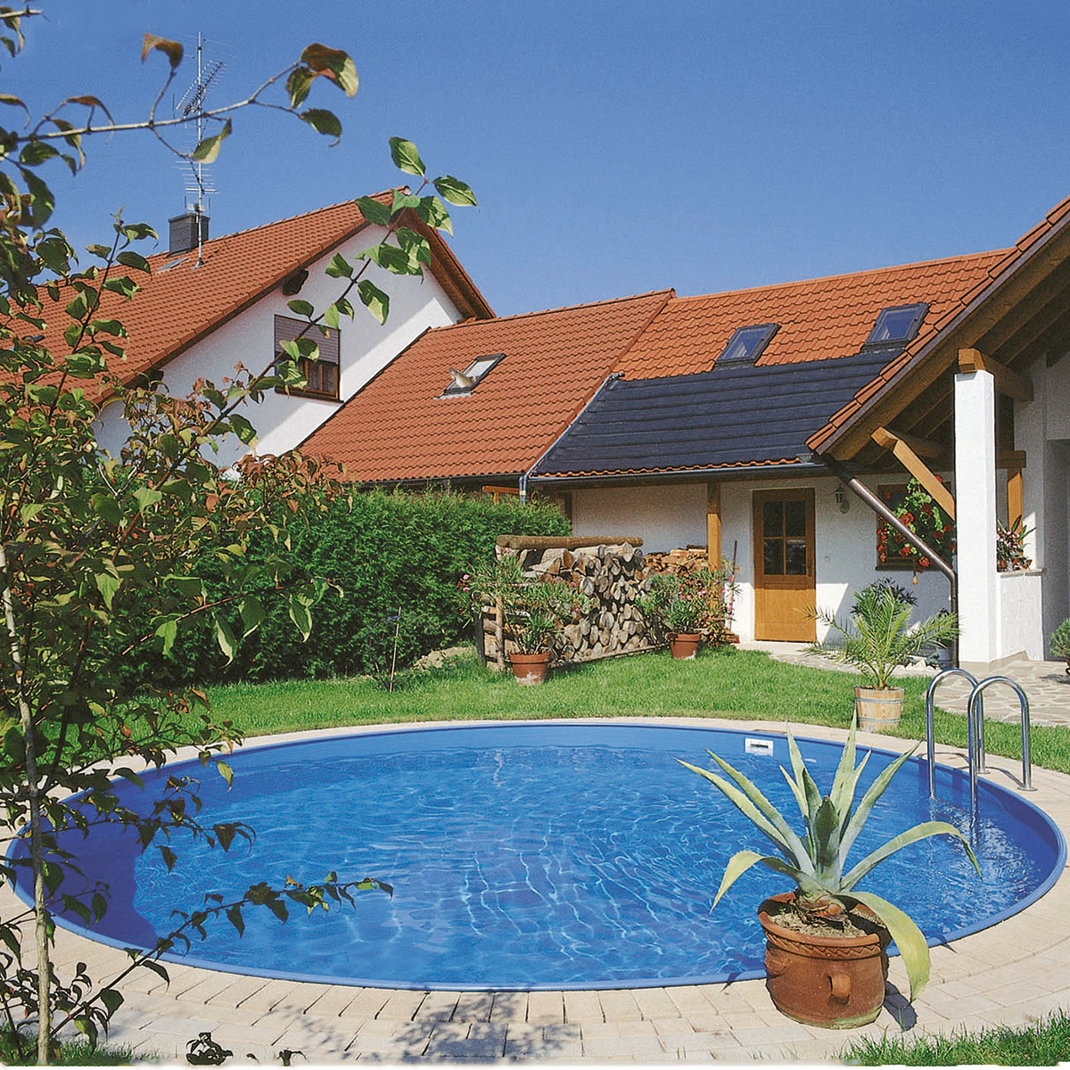 Poolset Clear Pool Exklusiv Rund 150 cm Nedgrävd