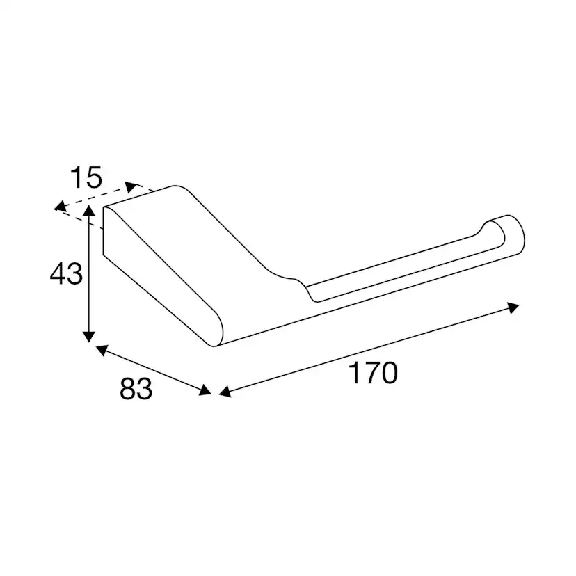Toalettpappershållare Pressalit Style