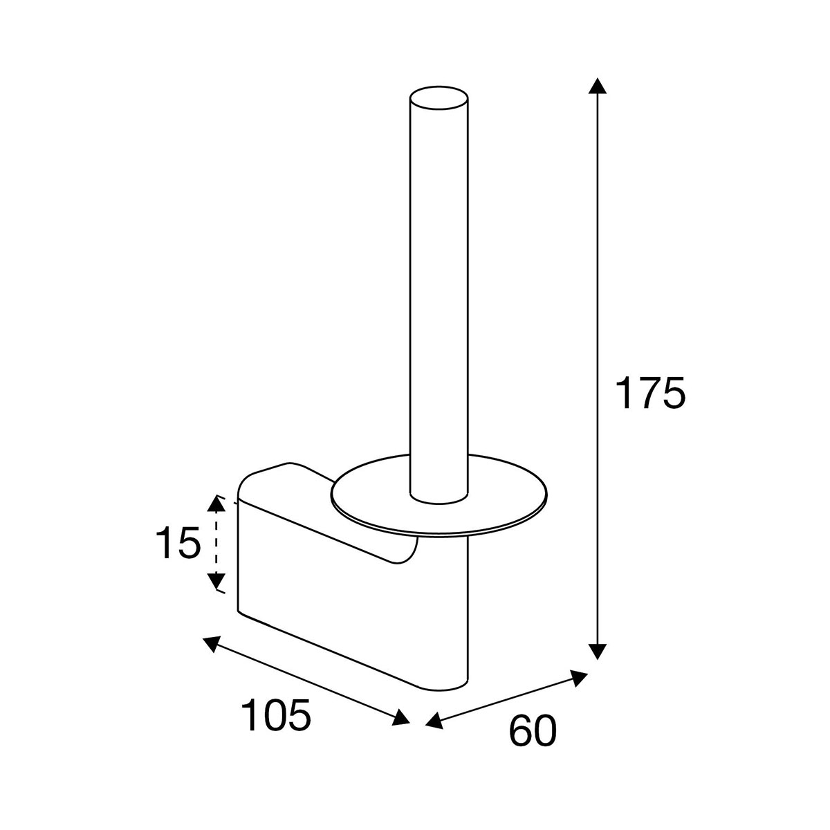 Reservpappershållare Pressalit Style