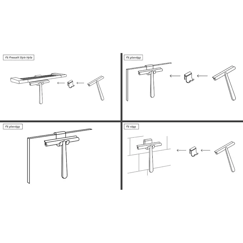 Duschskrapa Pressalit Style