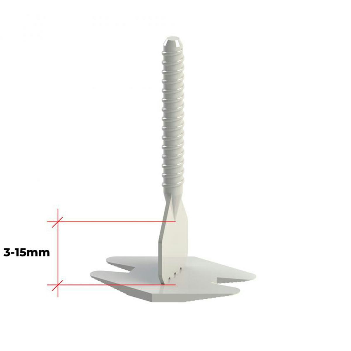 Hurricane Nivåhatt 100 st med 250 st Nivåskruvar