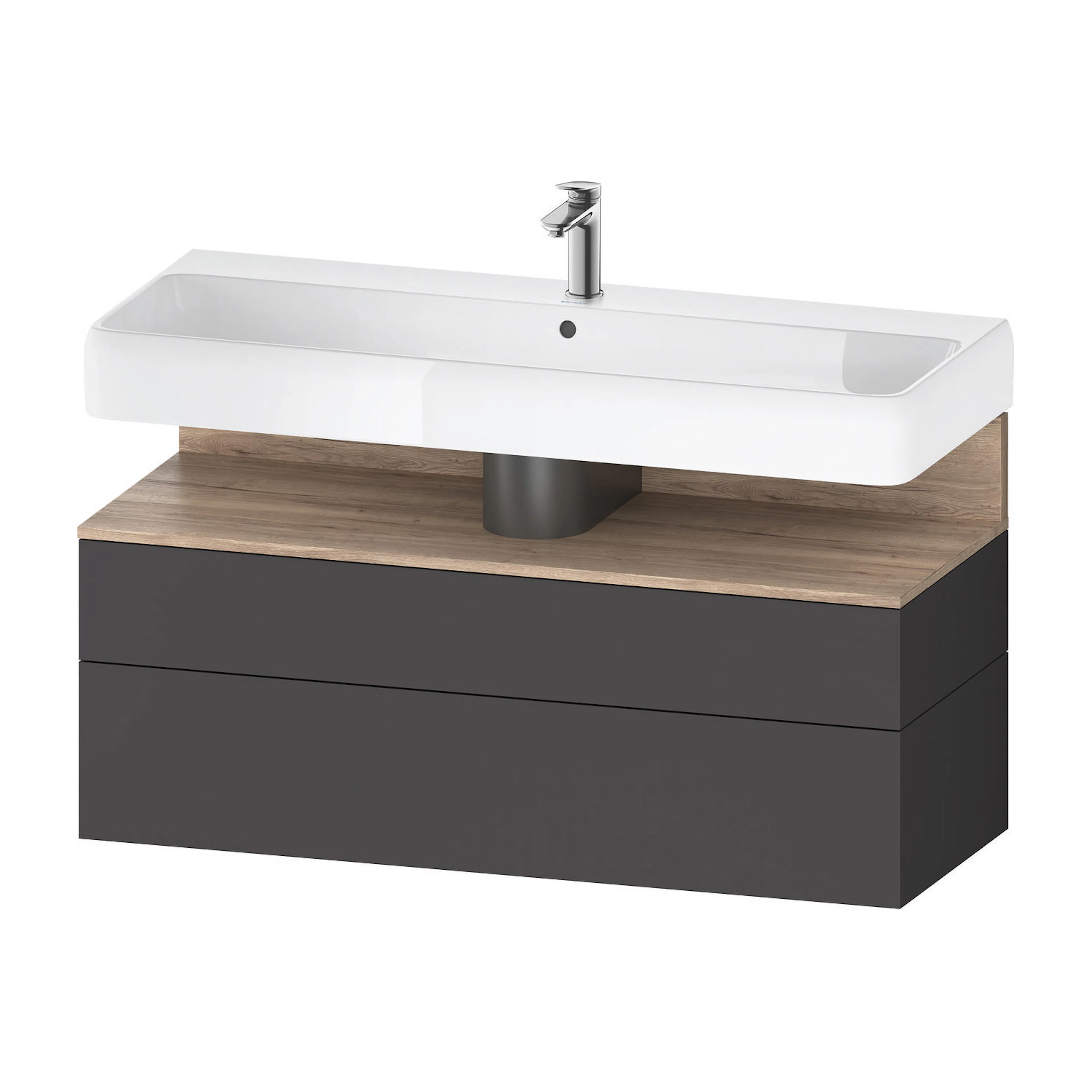 Tvättställsskåp Duravit Qatego med Tvättställ, Lådor och Belysning