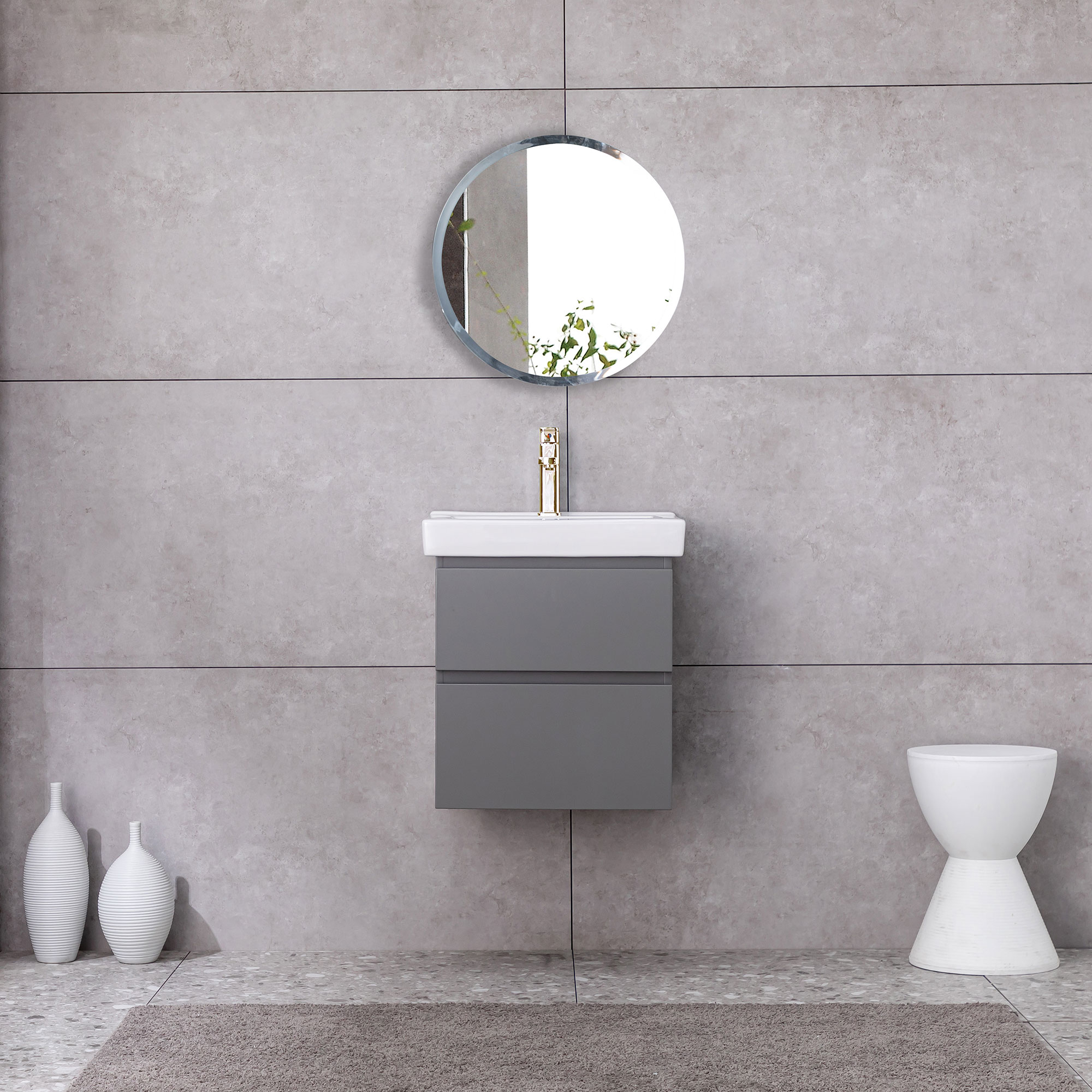 Tvättställsskåp Bathlife Eufori Small Grå