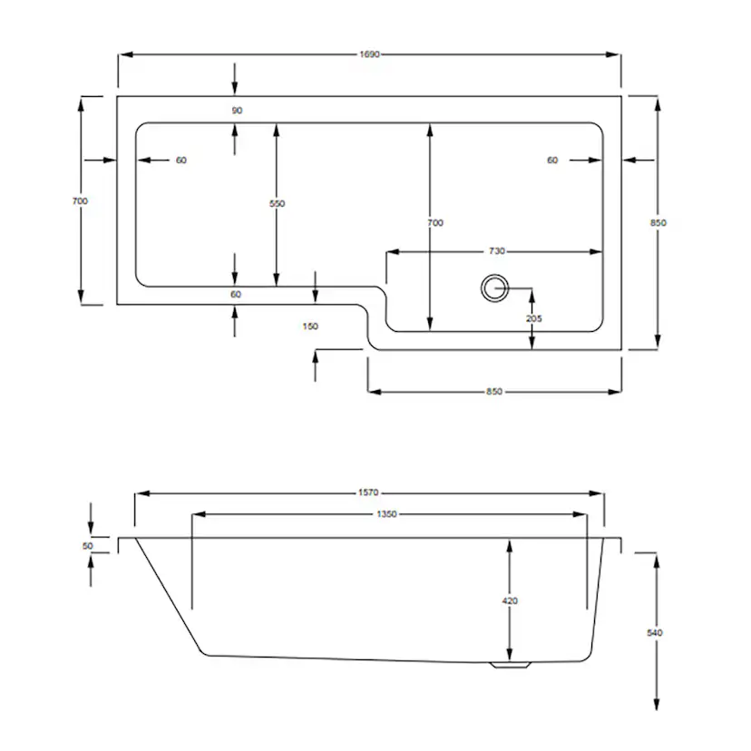 Duschbadkar Strømberg Quantum