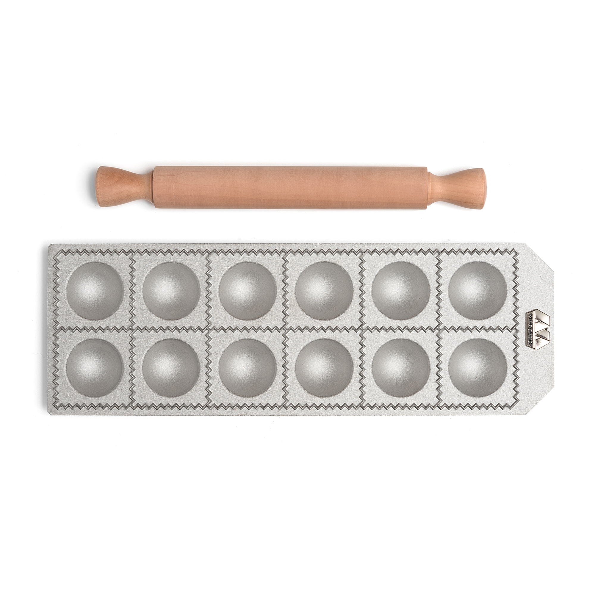 Ravioliplåt Marcato 12 Stora Runda Ravioli Agnolotti