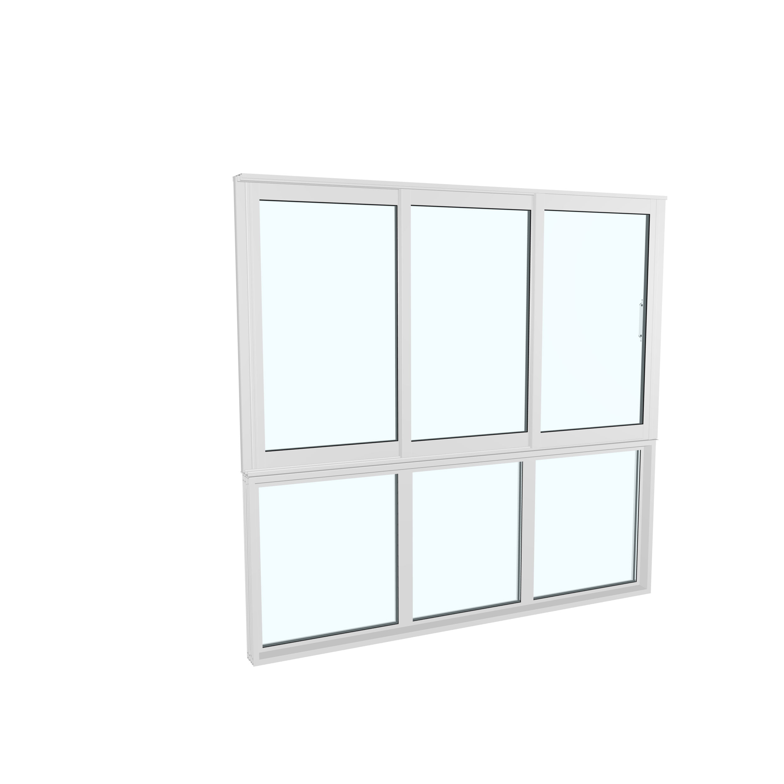Skjutfönster med fast underdel Landskap Robust Vår och Höst 3-del