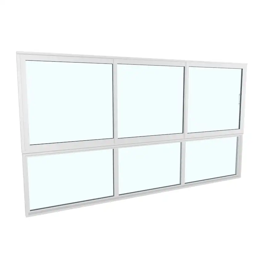 Skjutfönster med fast underdel Landskap Robust Året Runt 3-del