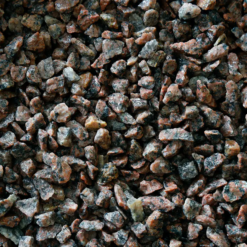 Dekorsten Magrab Krossprodukter Röd Granitkross 8-11 mm, 1000 kg Säck