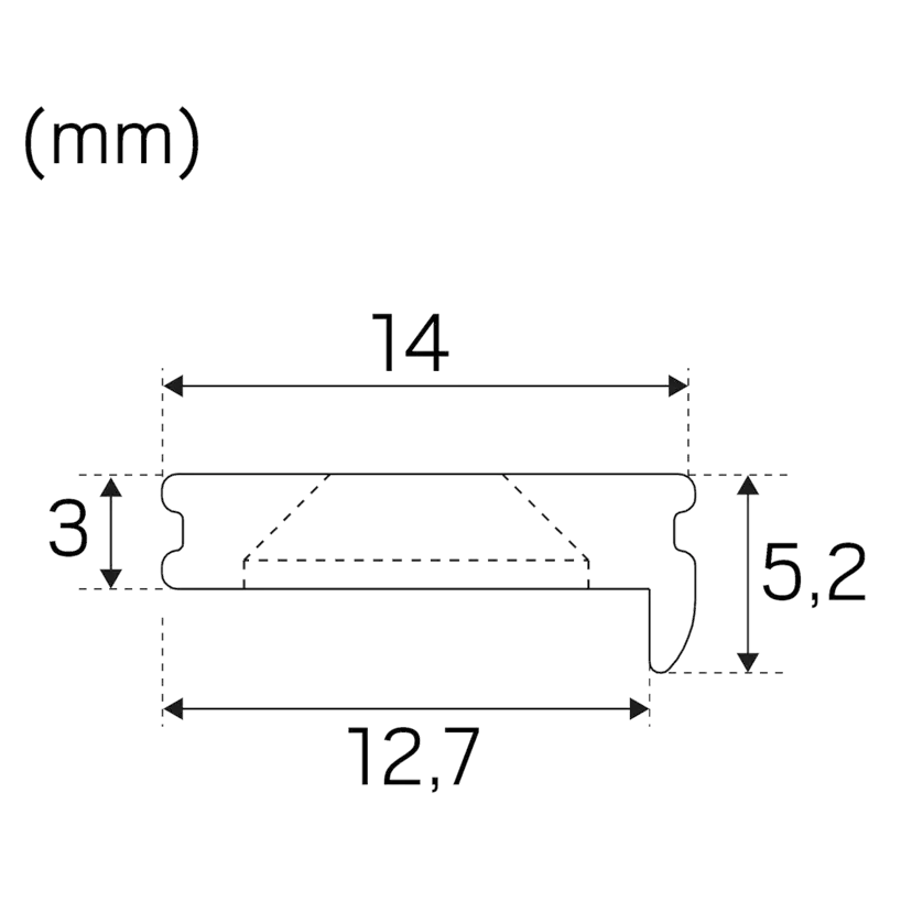Aluminiumprofil Hide-a-lite Art Slim