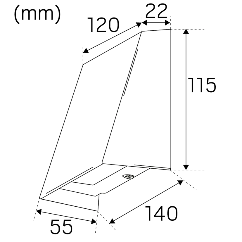 Vägg- och murarmatur Hide-a-lite Edge