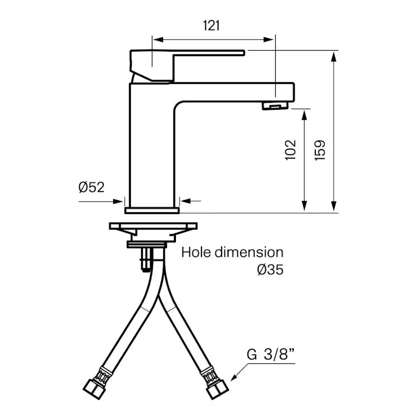 Tvättställsblandare Tapwell Ringo RIN 071
