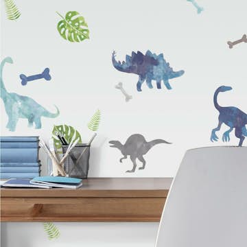 Väggdekor RoomMates Watercolor Dinosaur