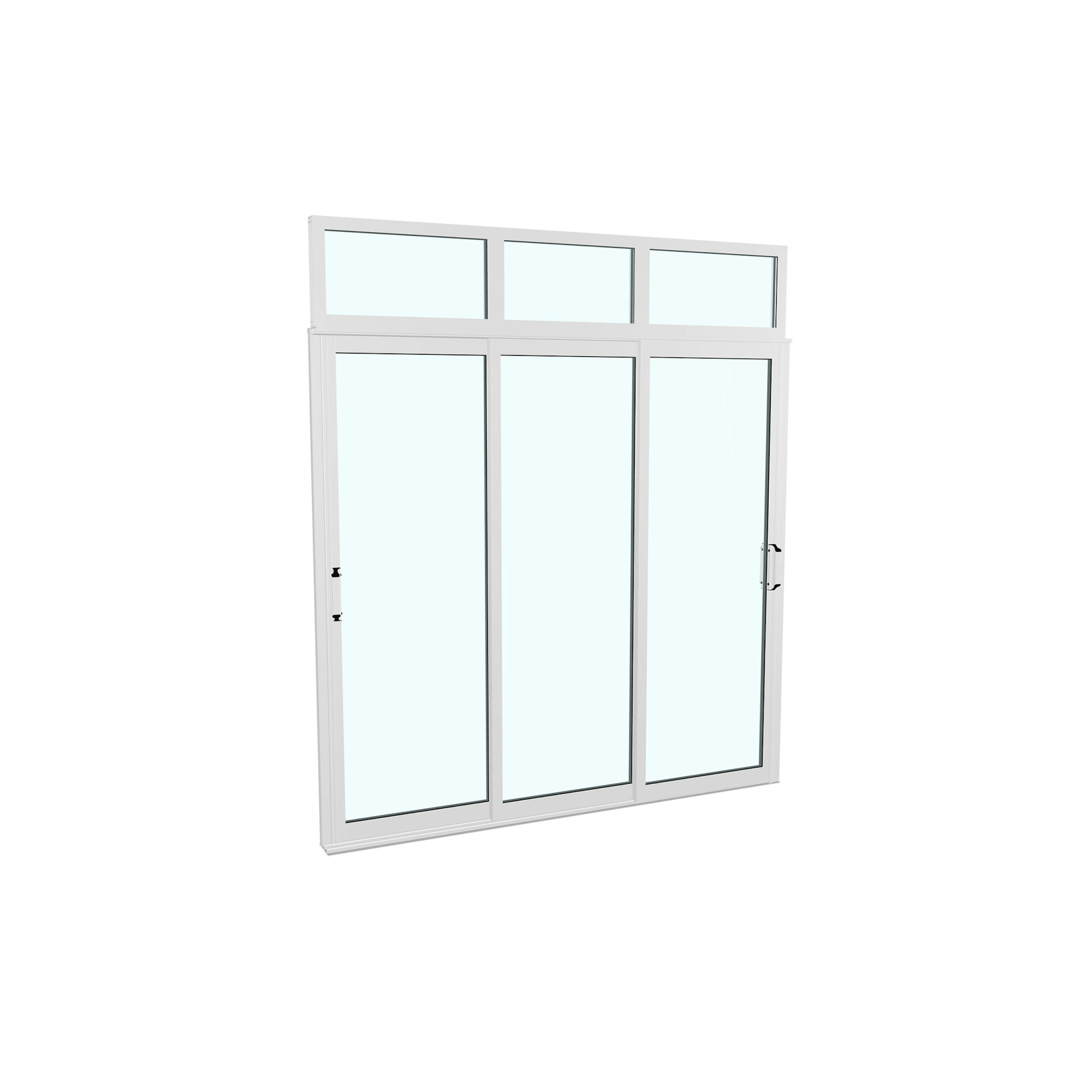 Skjutdörr med Överljus Landskap Robust Vår och Höst 3-del