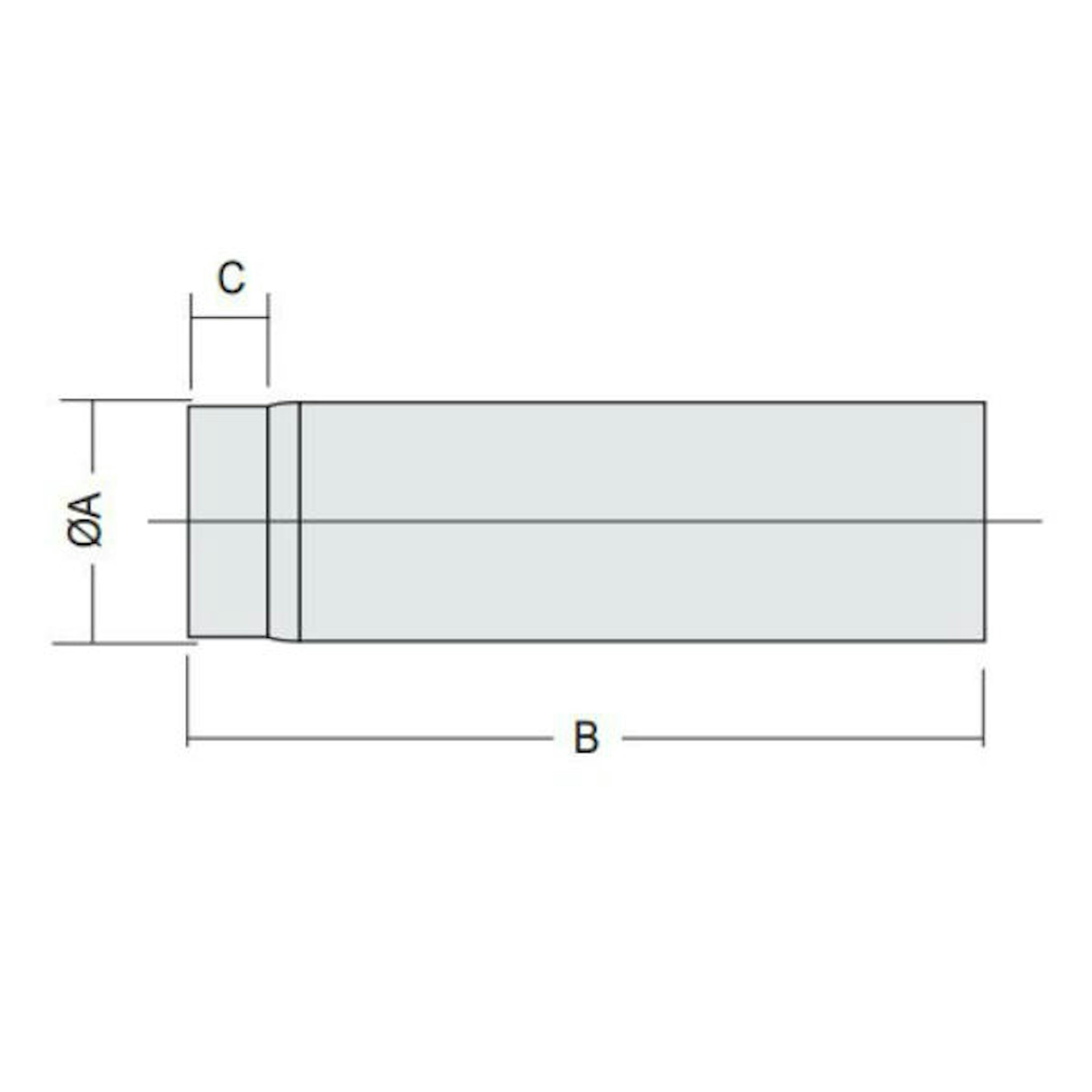 Rökrör Kaminexperten 1000 mm Svart 120