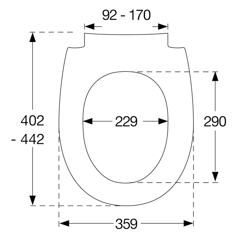 Toalettsits Pressalit Universal S1064